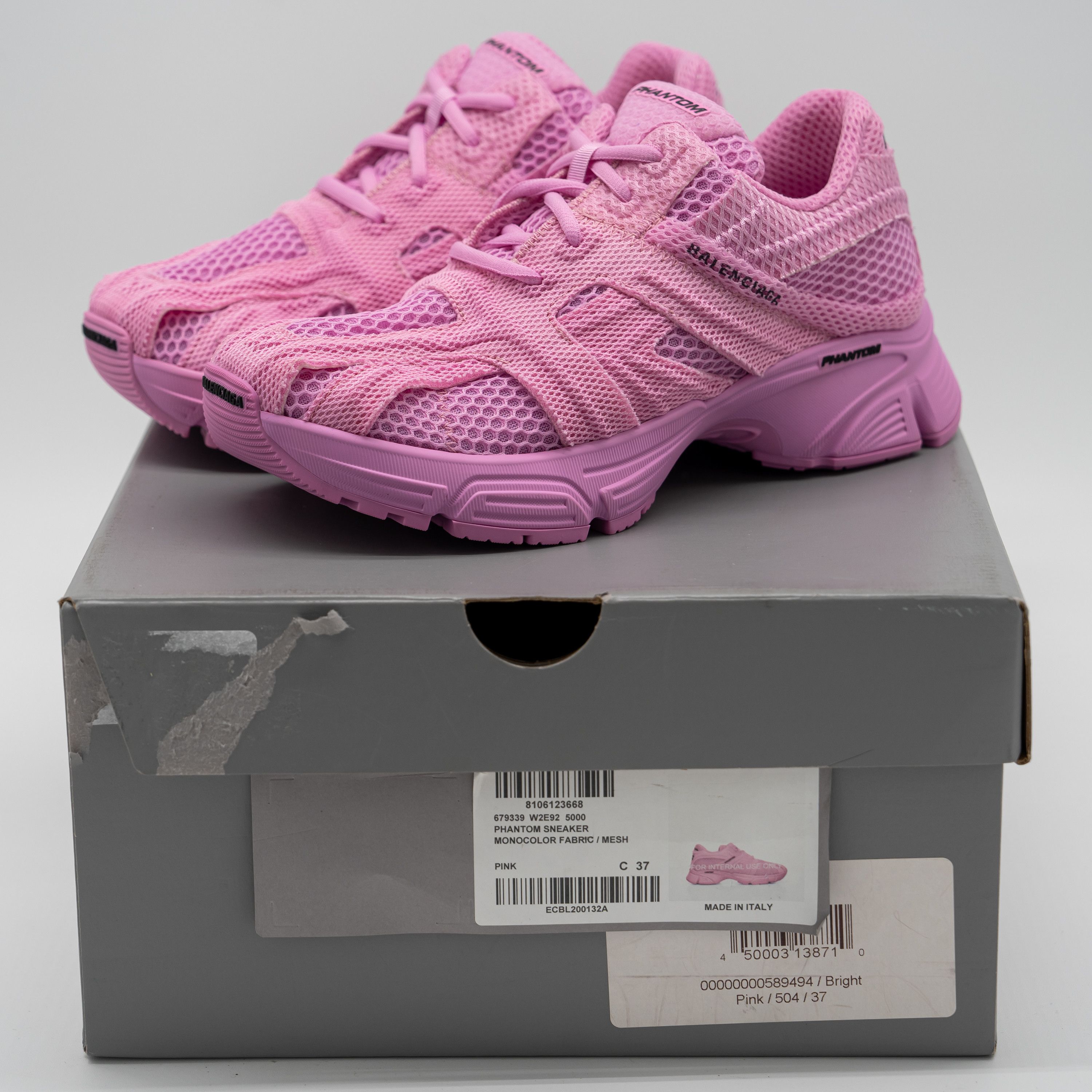 Balenciaga 37 EU / 7 US Balenciaga Phantom Sneakers Pink Mesh Size US 7 / IT 37 - 12 Thumbnail