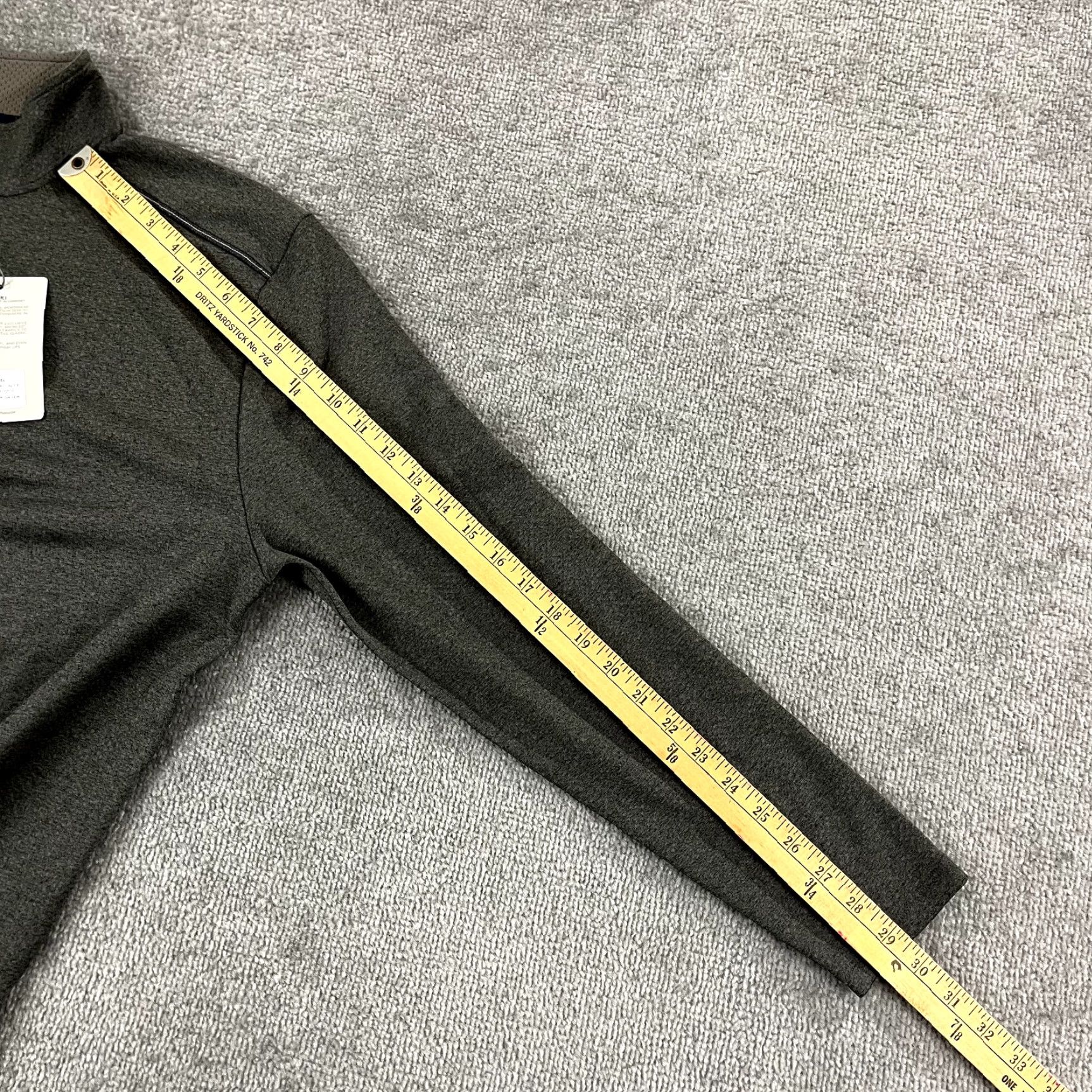 Vintage BUKI Collection Pullover Mens Medium Charcoal Gray Destination 1/4 Zip L/S NEW Size US M / EU 48-50 / 2 - 6 Thumbnail