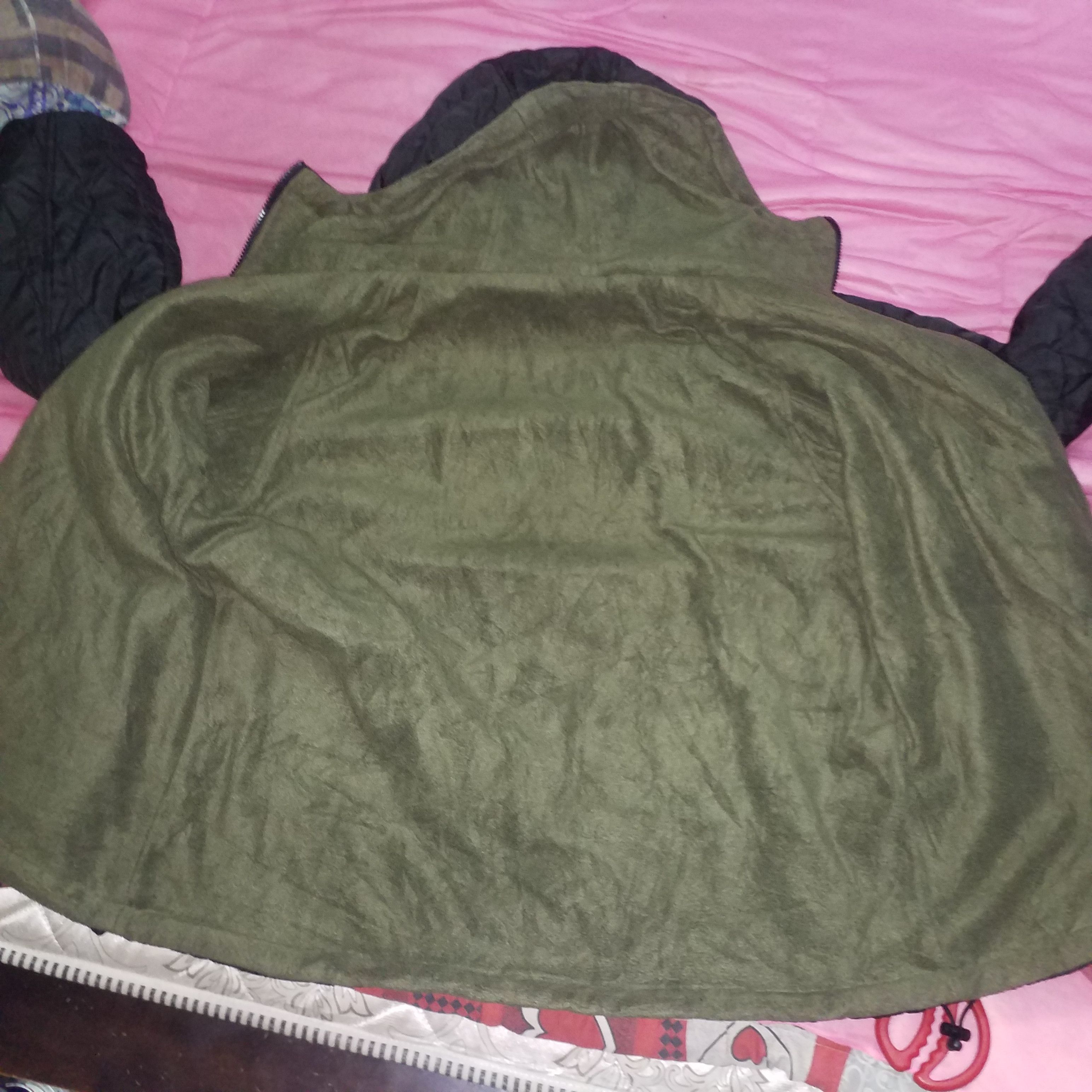 Other QUILTED POLYSTER LIGHT JACKET HOODIE FULL ZIPPER Size US XXL / EU 58 / 5 - 6 Thumbnail