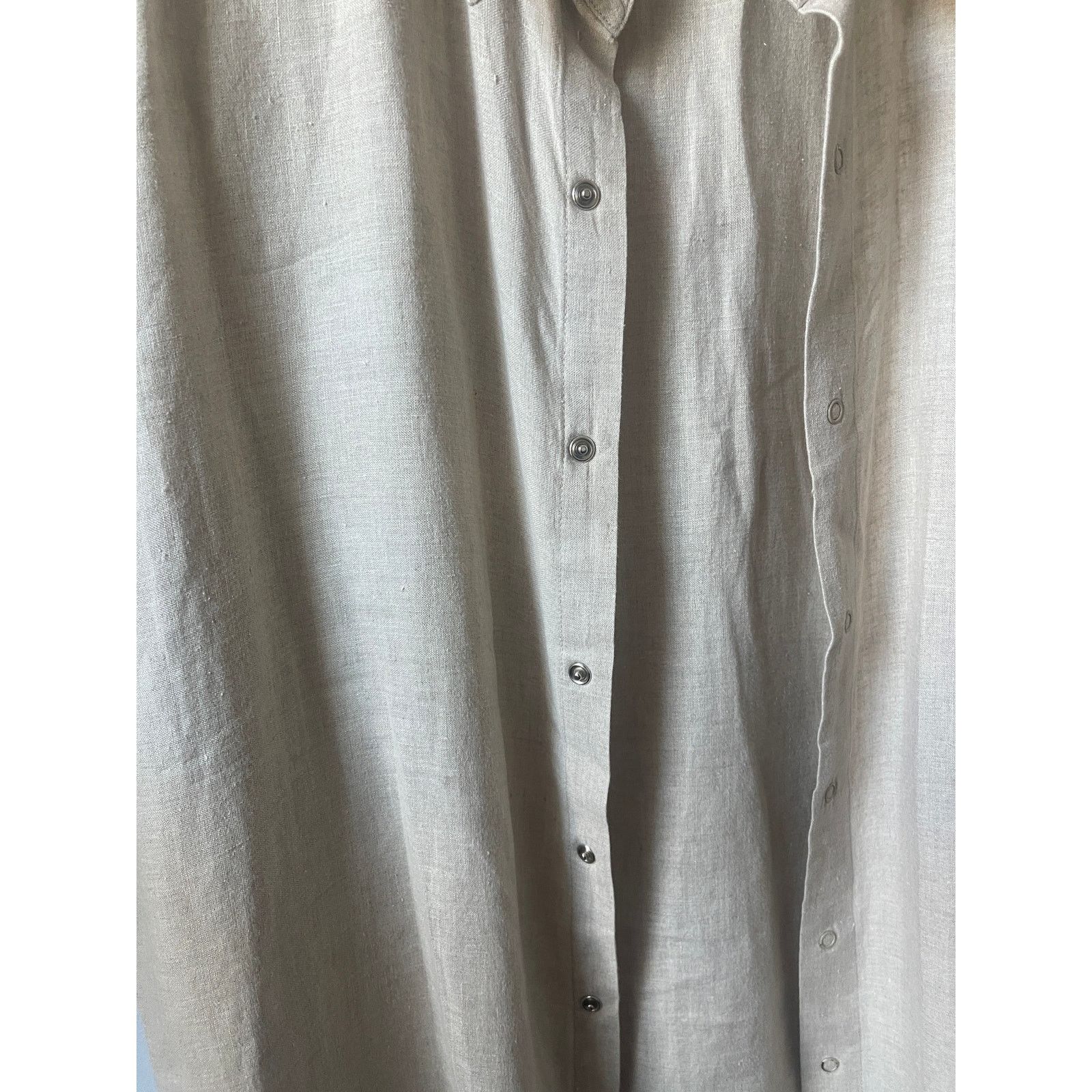 Lord & Taylor Metropolitan Lord & Taylor Pure Linen Button Down Shirt Size US XL / EU 56 / 4 - 3 Thumbnail