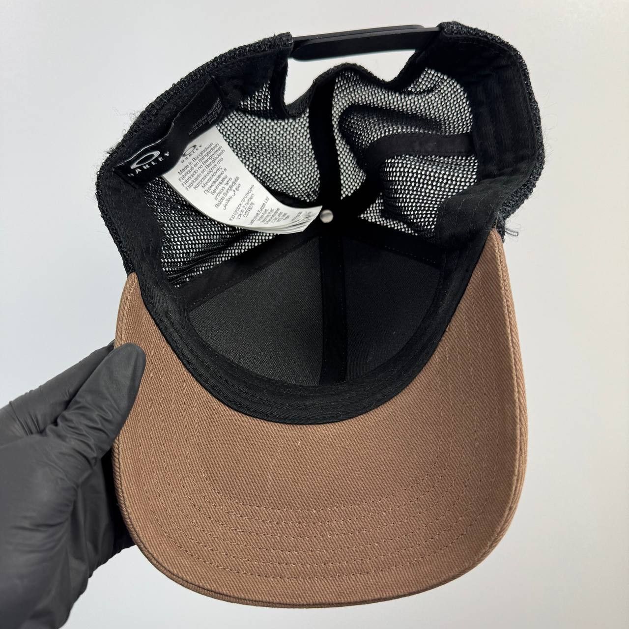 Oakley Oakley Trucker Cap Brown Black Mesh Snapback Hat Adjustable Size ONE SIZE - 6 Thumbnail