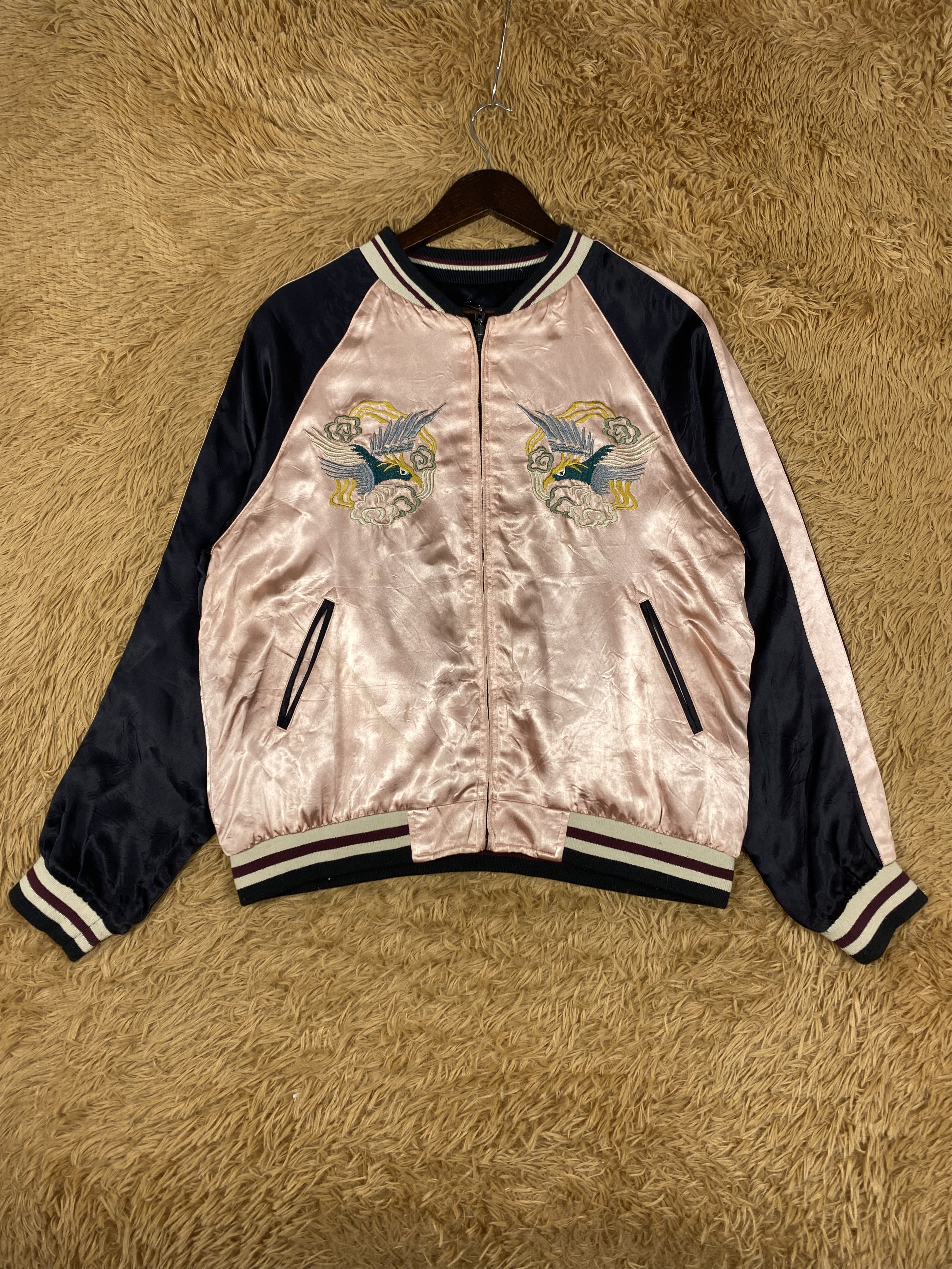 Zara Vintage Zara Sukajan Varsity Jacket DJ1089 Size S / US 4 / IT 40 - 1 Thumbnail