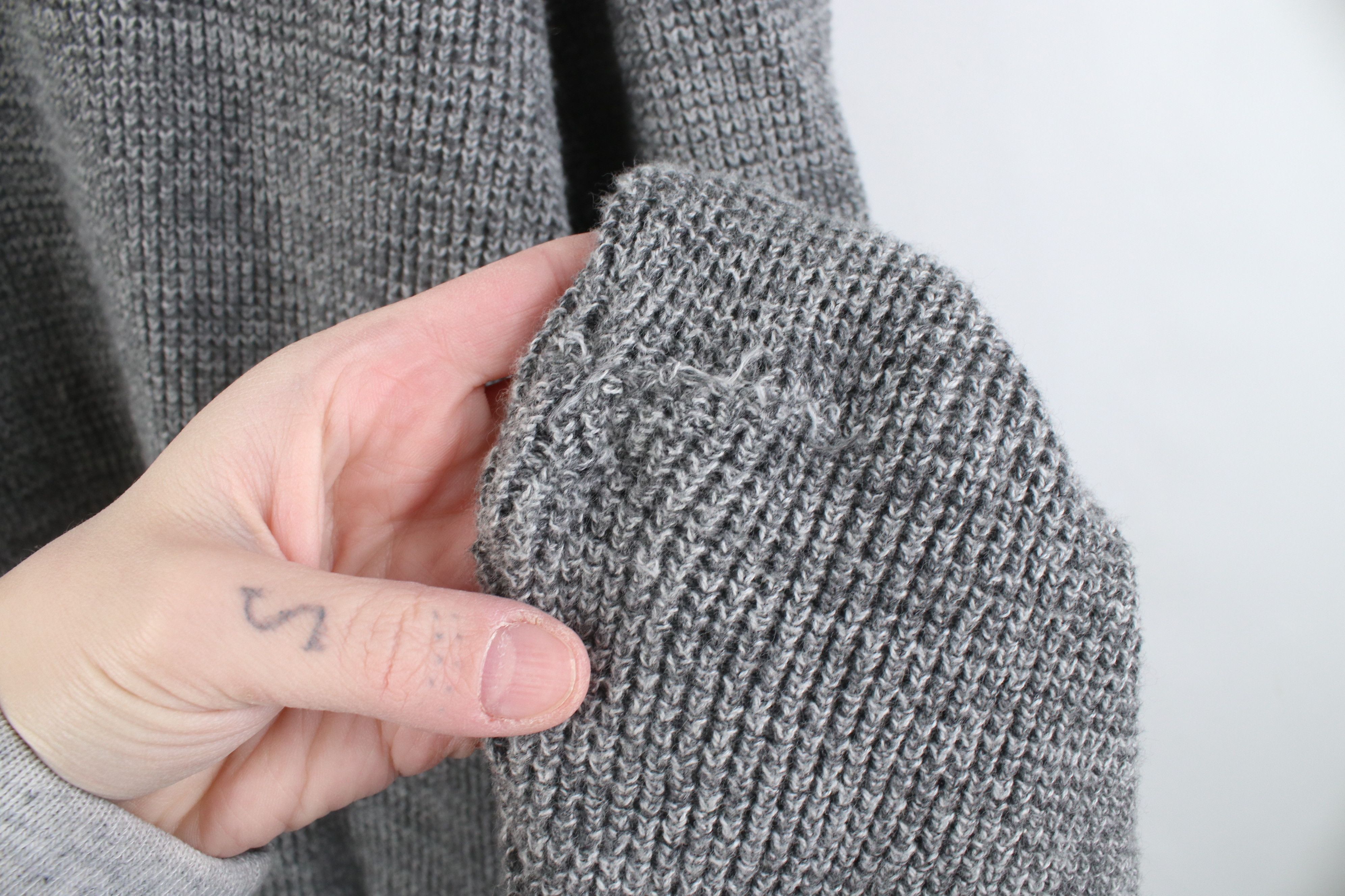 Vintage Vintage 90s Y2K Streetwear Ribbed Knit Henley Sweater Gray Size US XL / EU 56 / 4 - 6 Thumbnail