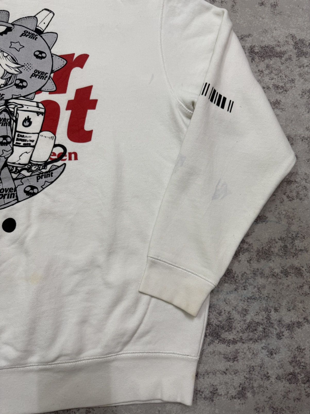Japanese Brand Overprint X Ackybright Graphic Sweatshirt Size US XL / EU 56 / 4 - 15 Thumbnail