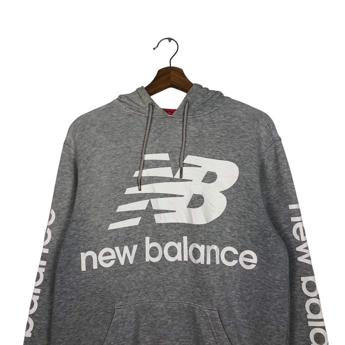 Japanese Brand 📌Vintage Hoodie Sweater New Balance Big Logo Spell Out Size US XS / EU 42 / 0 - 14 Thumbnail