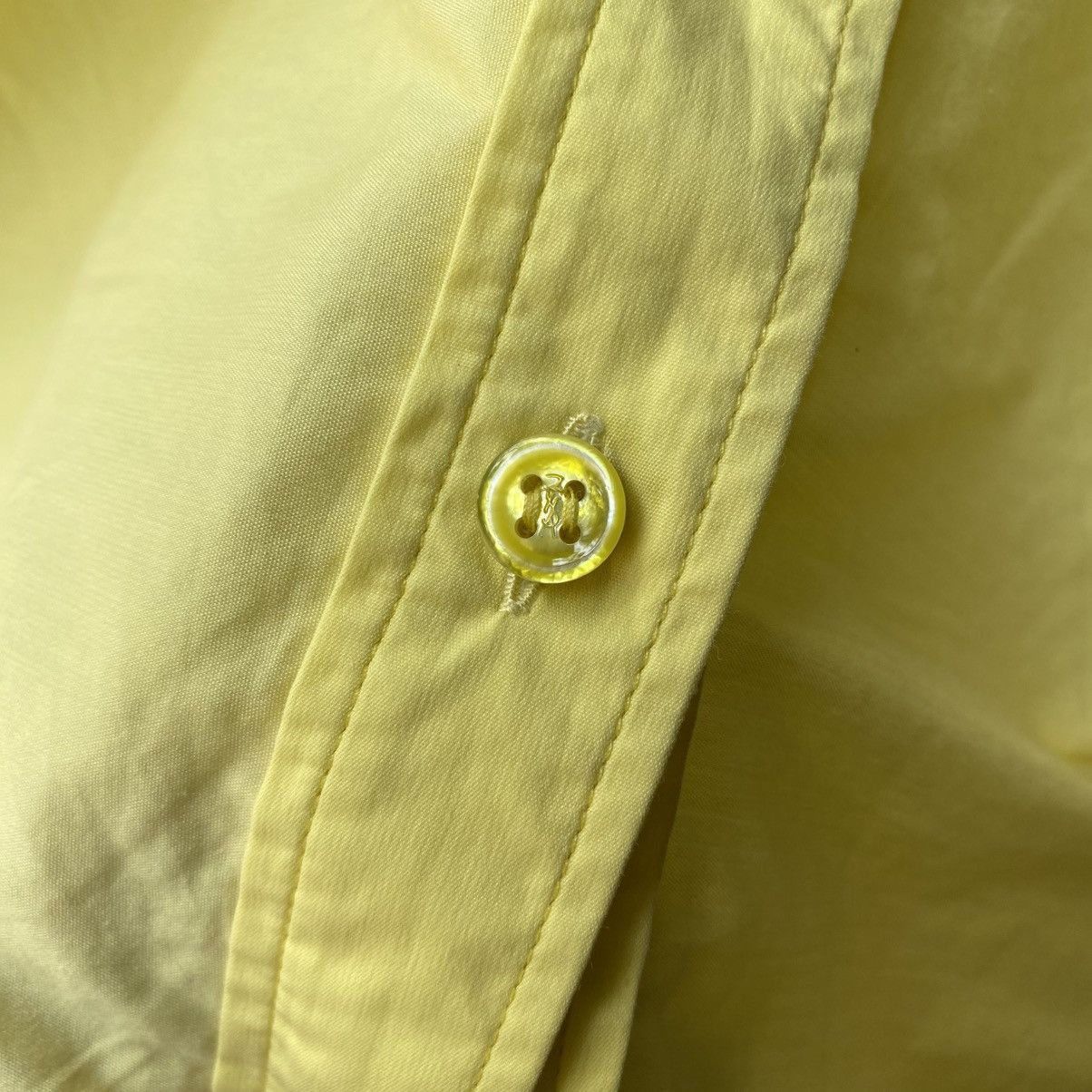 Yves Saint Laurent Yves Saint Laurent Yellow Sleeveless Tie-Front Blouse Size S / US 4 / IT 40 - 13 Thumbnail