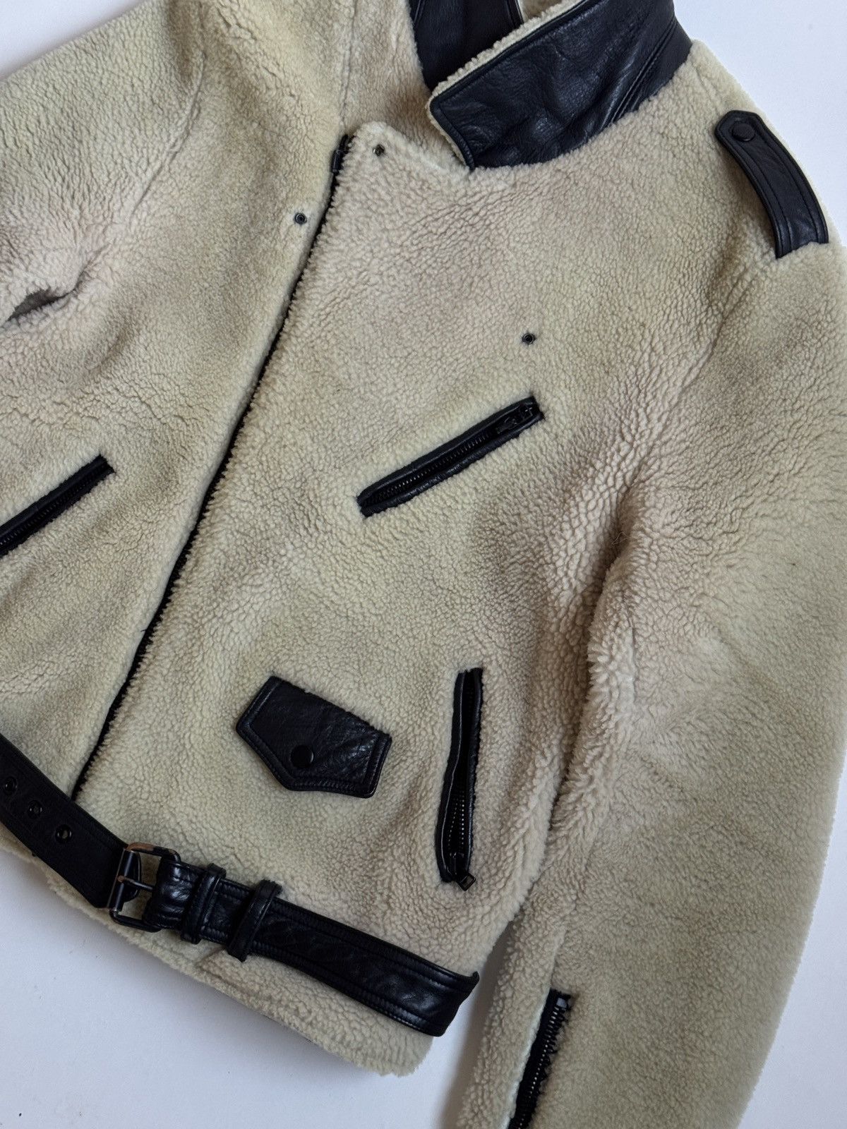 3.1 Phillip Lim Lamb Shearling Blouson / Bomber / Biker Jacket Size US L / EU 52-54 / 3 - 6 Thumbnail