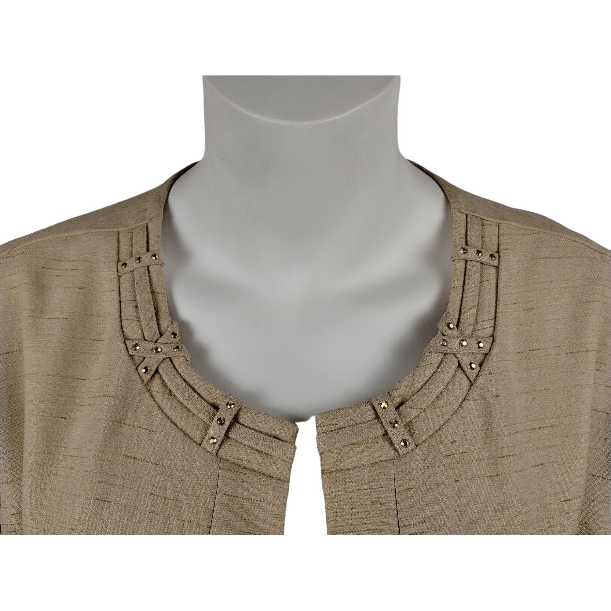Designer Alfred Dunner Womens 18W Blazer Jacket Sheer Romance with Em Size XXL / US 16-18 / IT 52-54 - 8 Thumbnail
