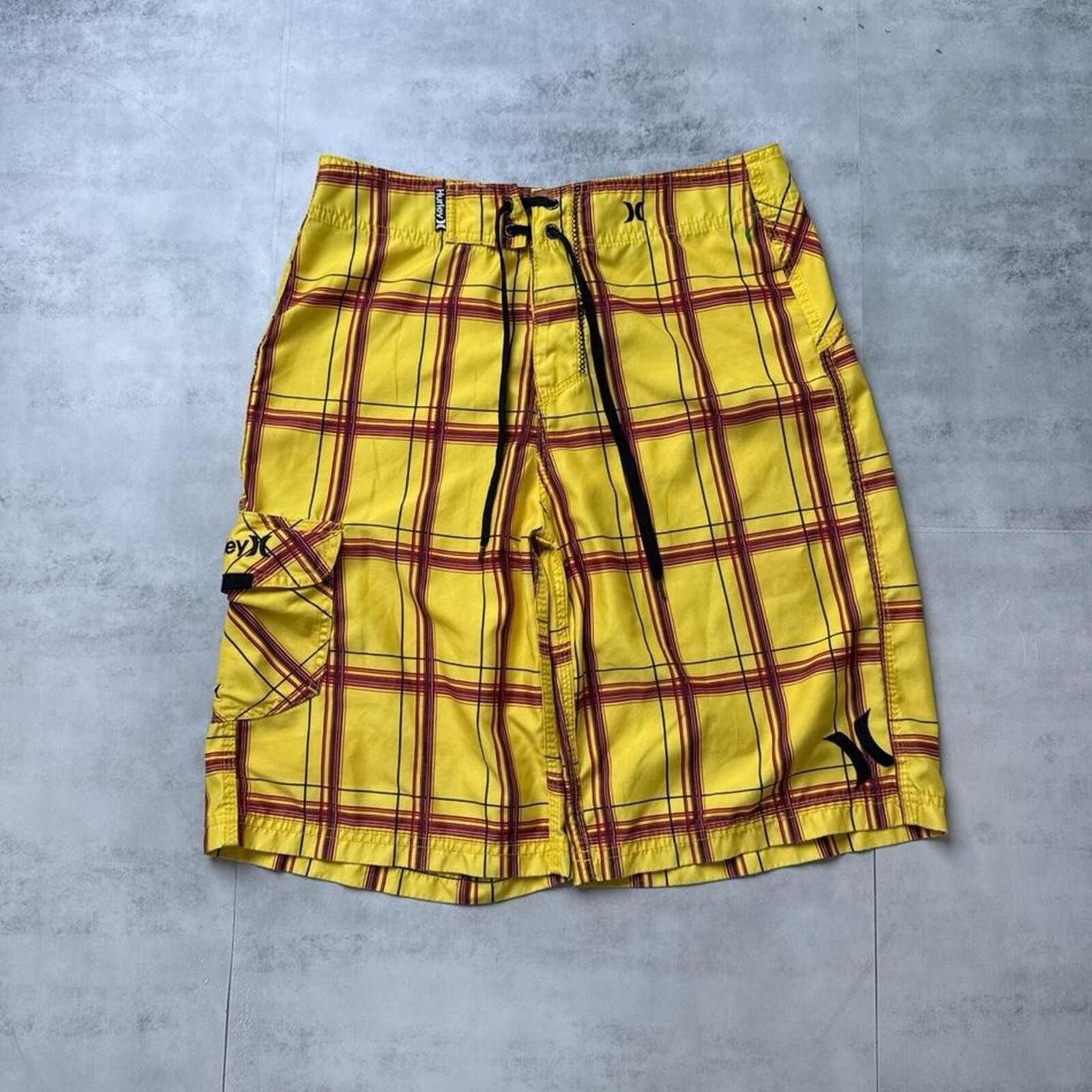 Hurley Y2K Hurley 00s Yellow Board Surf Shorts Size US 32 / EU 48 - 1 Thumbnail
