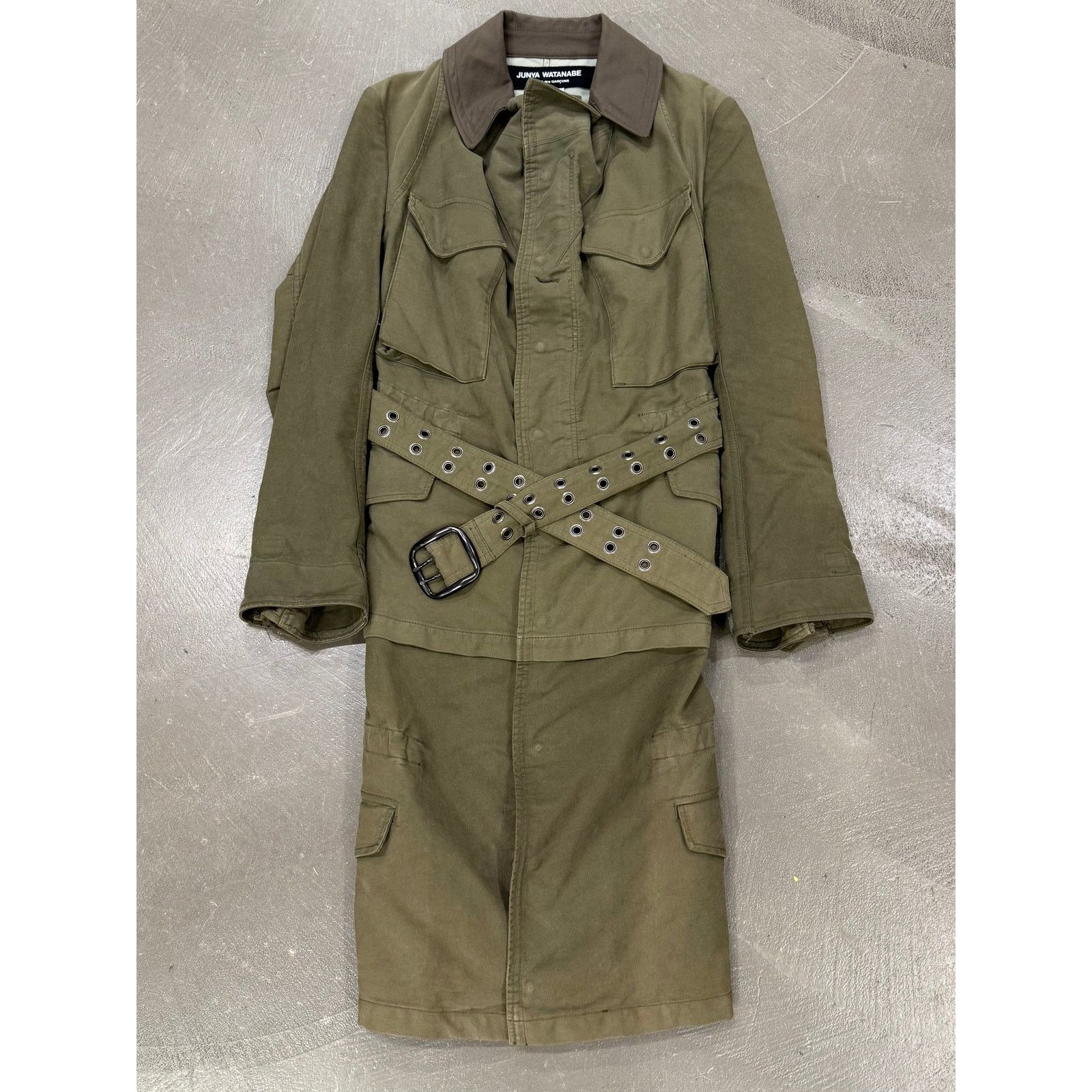 Junya Watanabe A/W2006 Junya Watanabe deconstructed military coat with belt Size M / US 6-8 / IT 42-44 - 1 Thumbnail