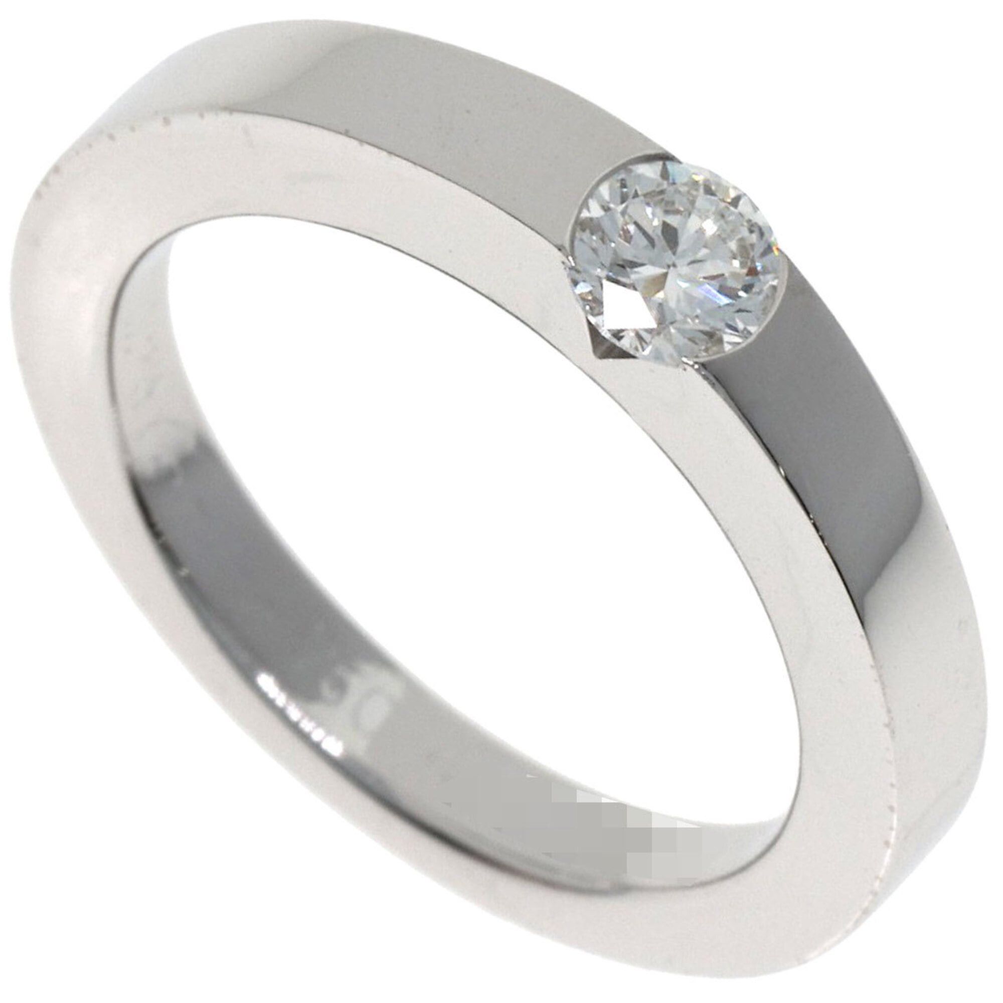 Cartier Cartier Date with Diamond Ring, Size 47, 18K White Gold, Women's. Size ONE SIZE - 1 Thumbnail