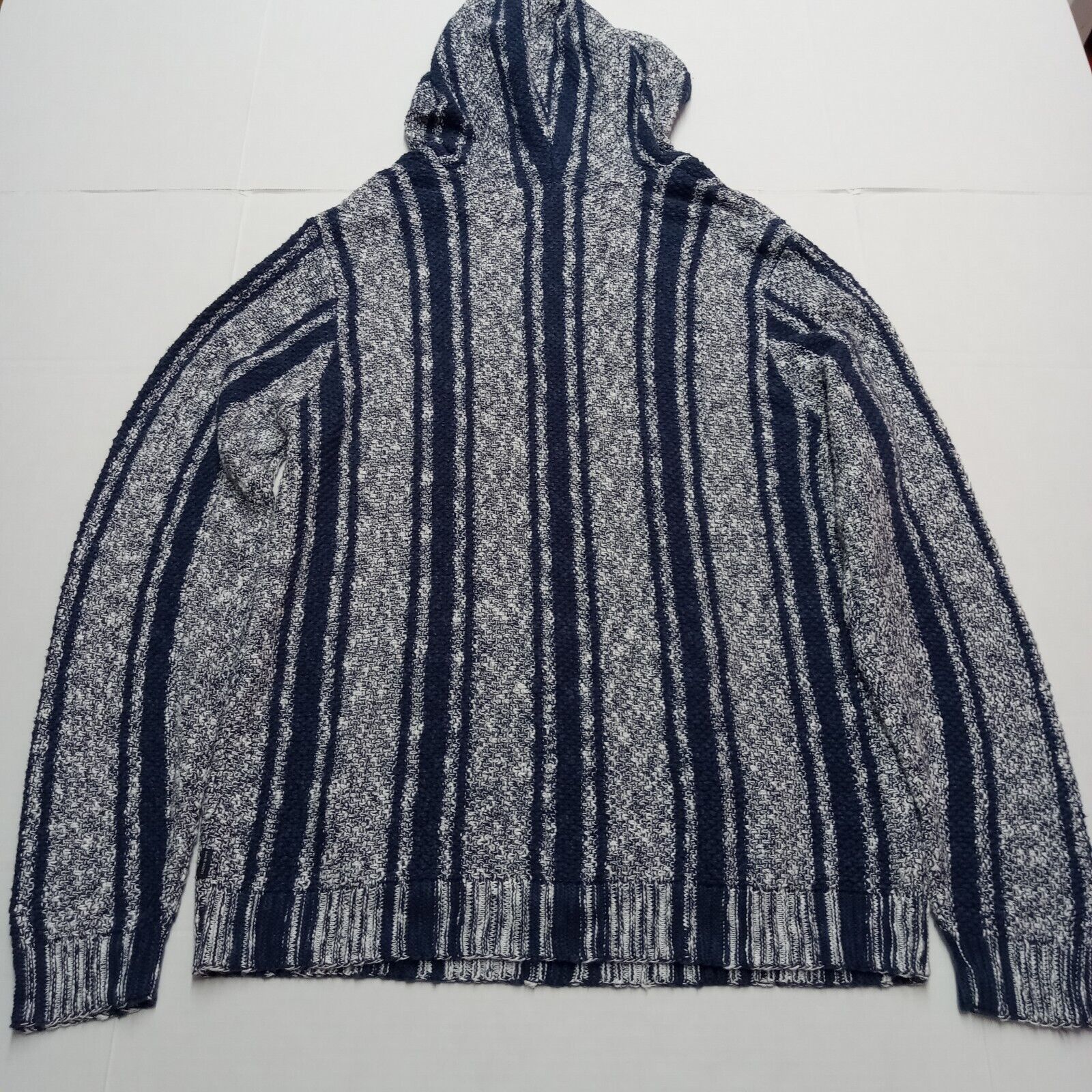Lucky Brand Lucky Brand Baja Hoodie Men's M Striped Sweater Surfer Blue Size US M / EU 48-50 / 2 - 9 Thumbnail