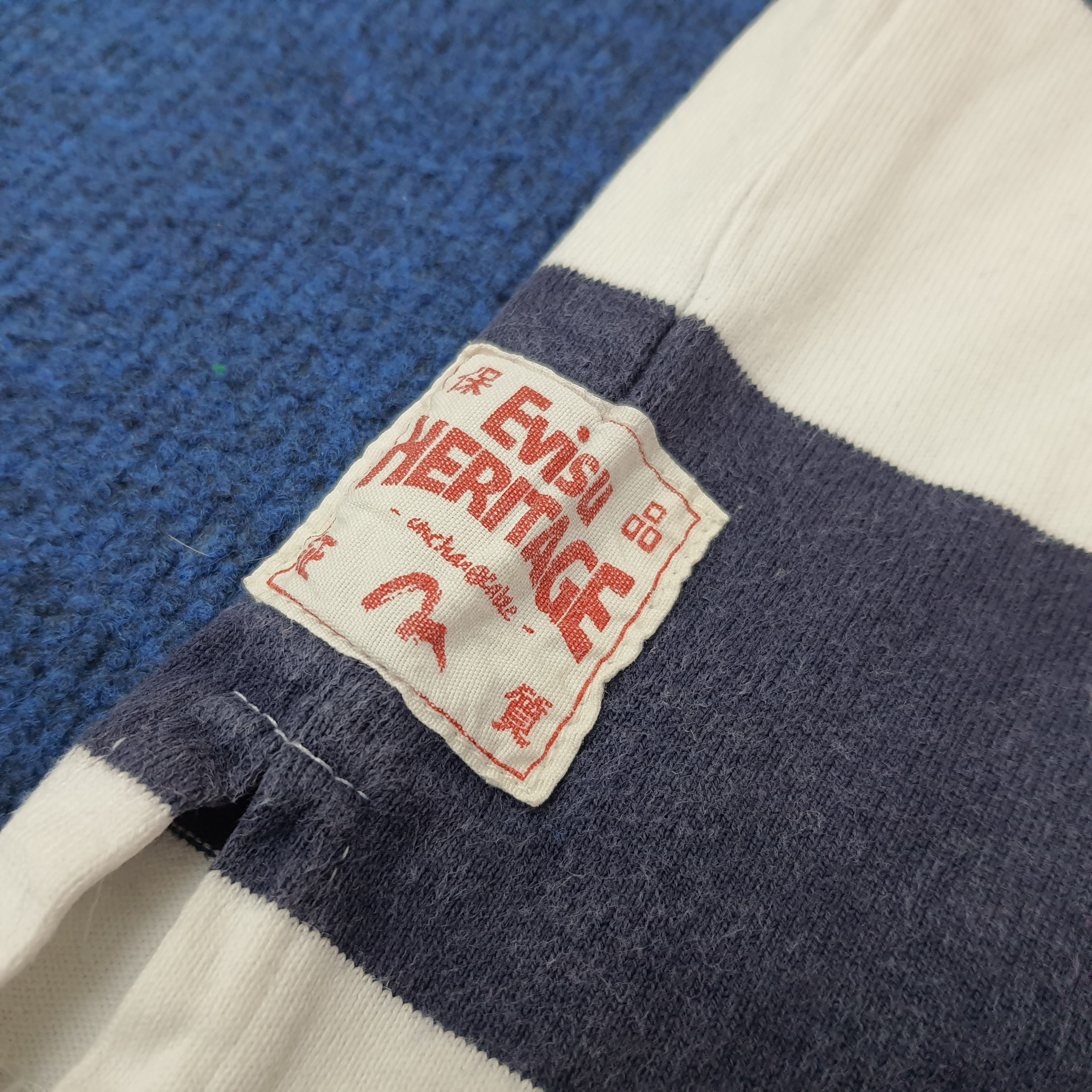 Evisu Vintage Evisu Heritage Japan Striped Polo Shirt C259N32 Size US L / EU 52-54 / 3 - 3 Thumbnail
