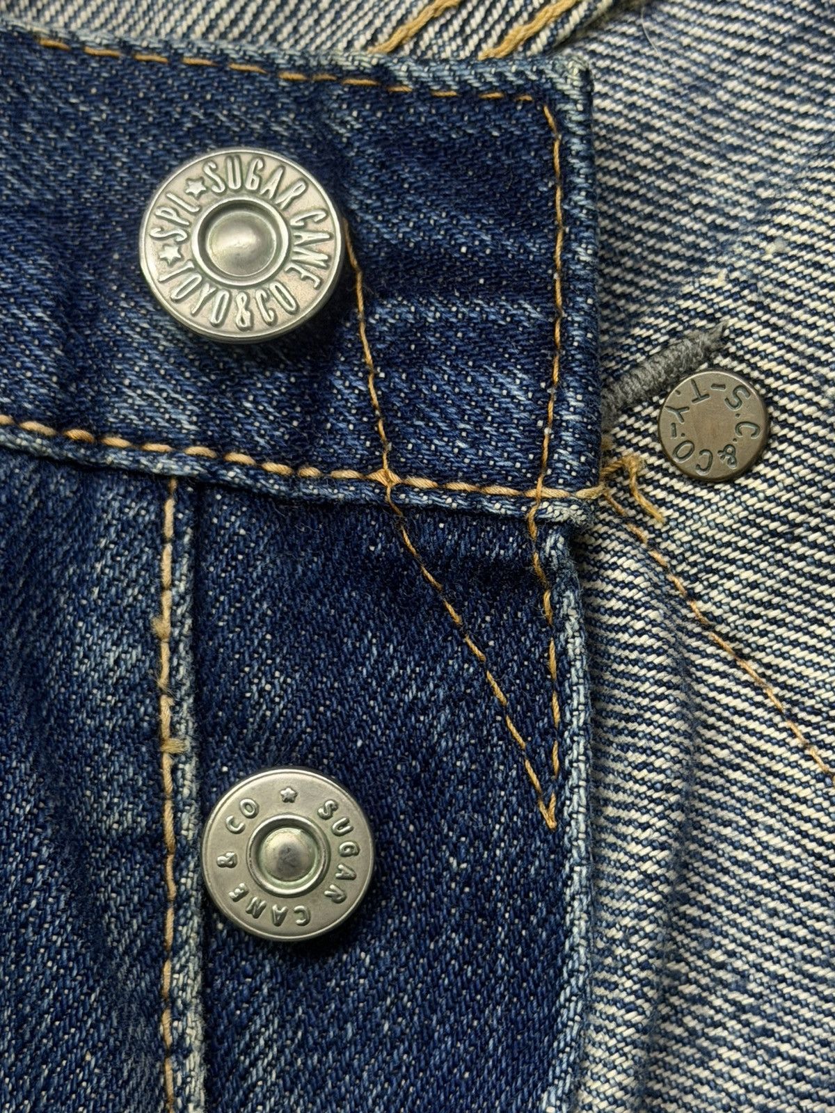 Sugar Cane Vintage 00s Sugar Canes & Co Japan Selvedge Denim Jeans W32 Size US 32 / EU 48 - 11 Thumbnail