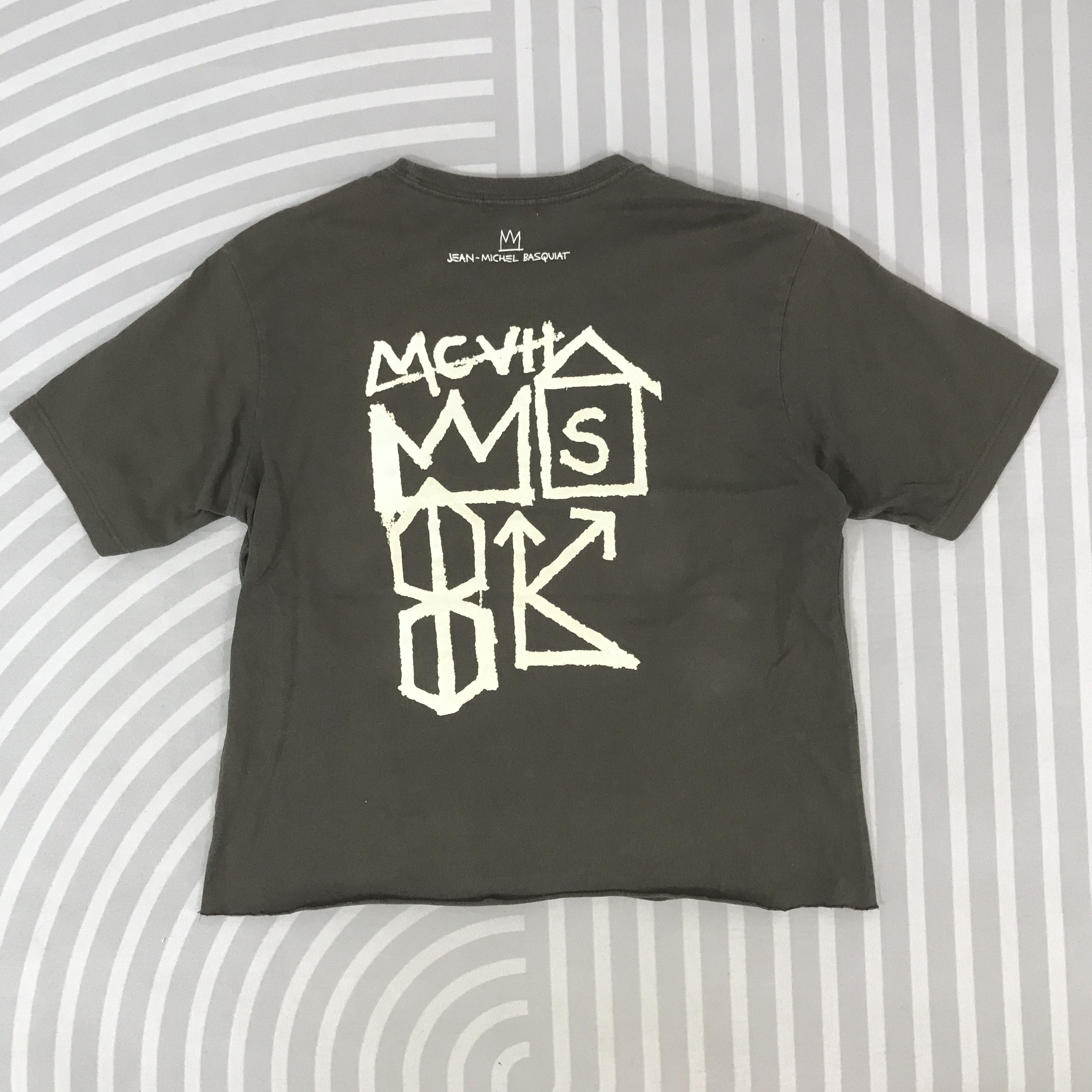 Jean-Michel Basquiat Vintage Jean-Michel Basquiat cropped style T-Shirt Size US XL / EU 56 / 4 - 1 Thumbnail