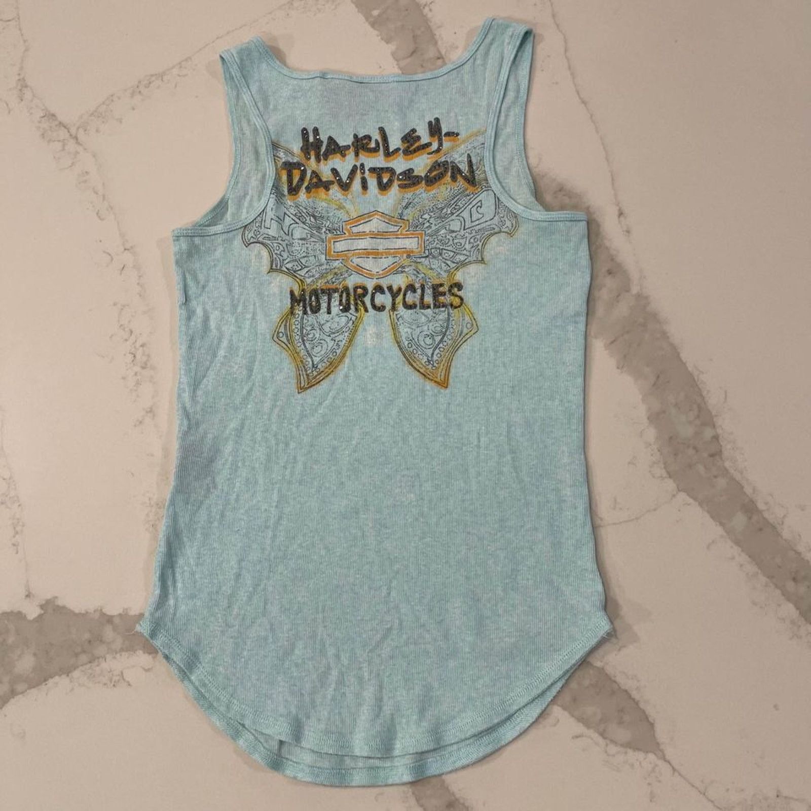Harley Davidson Vintage Harley Davidson y2k Butterfly Sequin TankTop Women M Size M / US 6-8 / IT 42-44 - 4 Thumbnail