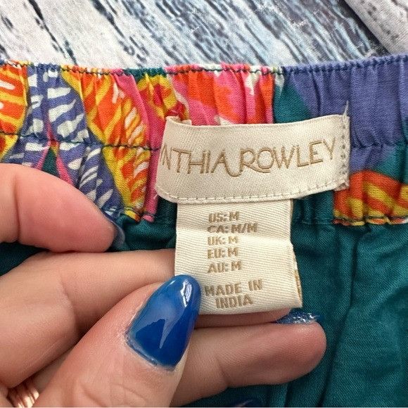 Cynthia Rowley Cynthia Rowley 100% Cotton Tropical Floral Multicolor Wrap R Size 30" / US 8 / IT 44 - 6 Thumbnail
