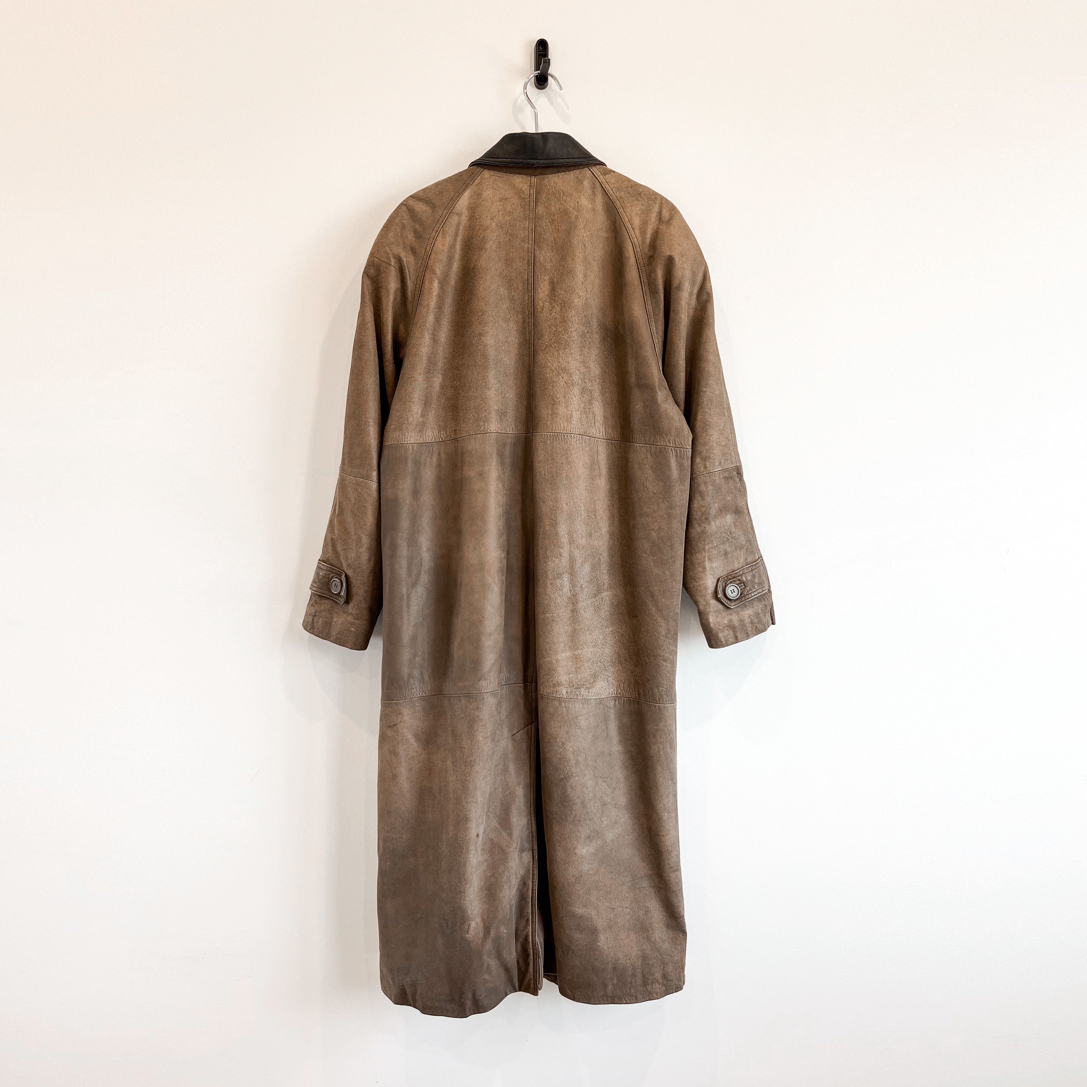 Vintage Super Rare VTG Studio 7036 Leather Western Long Coat Jacket Size US L / EU 52-54 / 3 - 11 Thumbnail