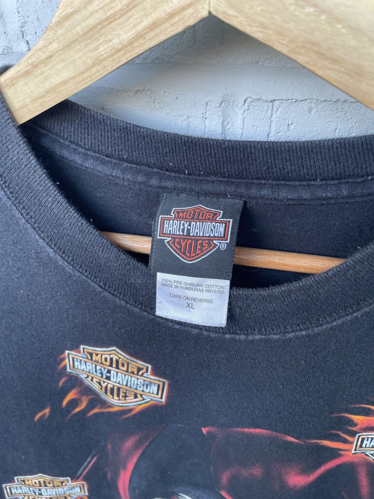 Harley Davidson Harley Davidson Clown Flaming Long Sleeve Size US XL / EU 56 / 4 - 5 Thumbnail