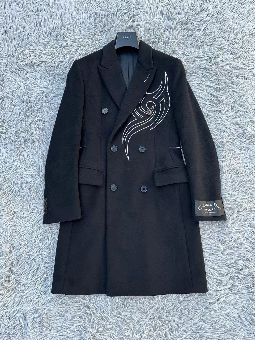 Dior Dior Homme 18FW Runway Naruto Embroidery Wool Coat Size US S / EU 44-46 / 1 - 1 Thumbnail