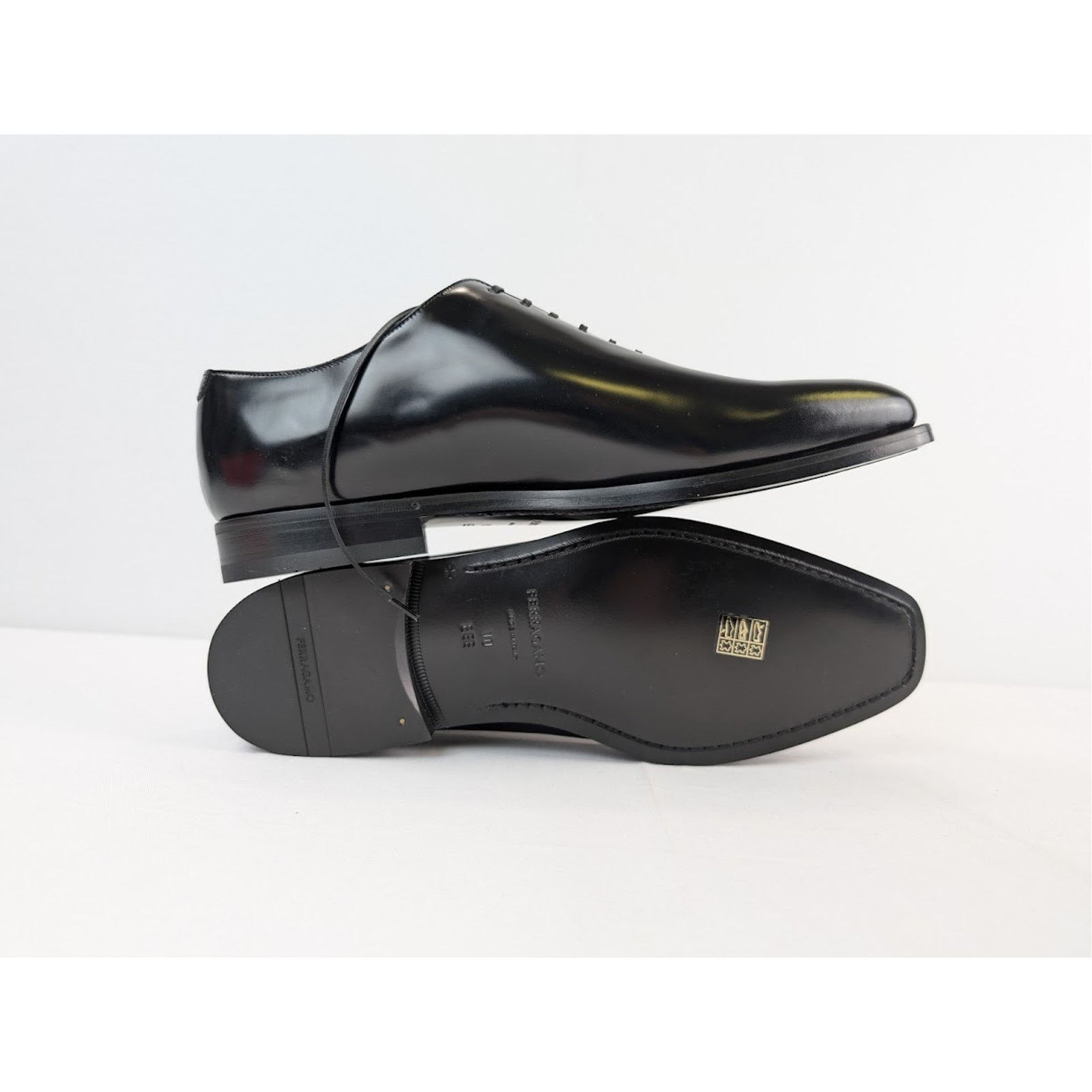 Salvatore Ferragamo o1rshd1 Nero Calf Shoes in Nero Size US 12 / EU 45 - 13 Thumbnail