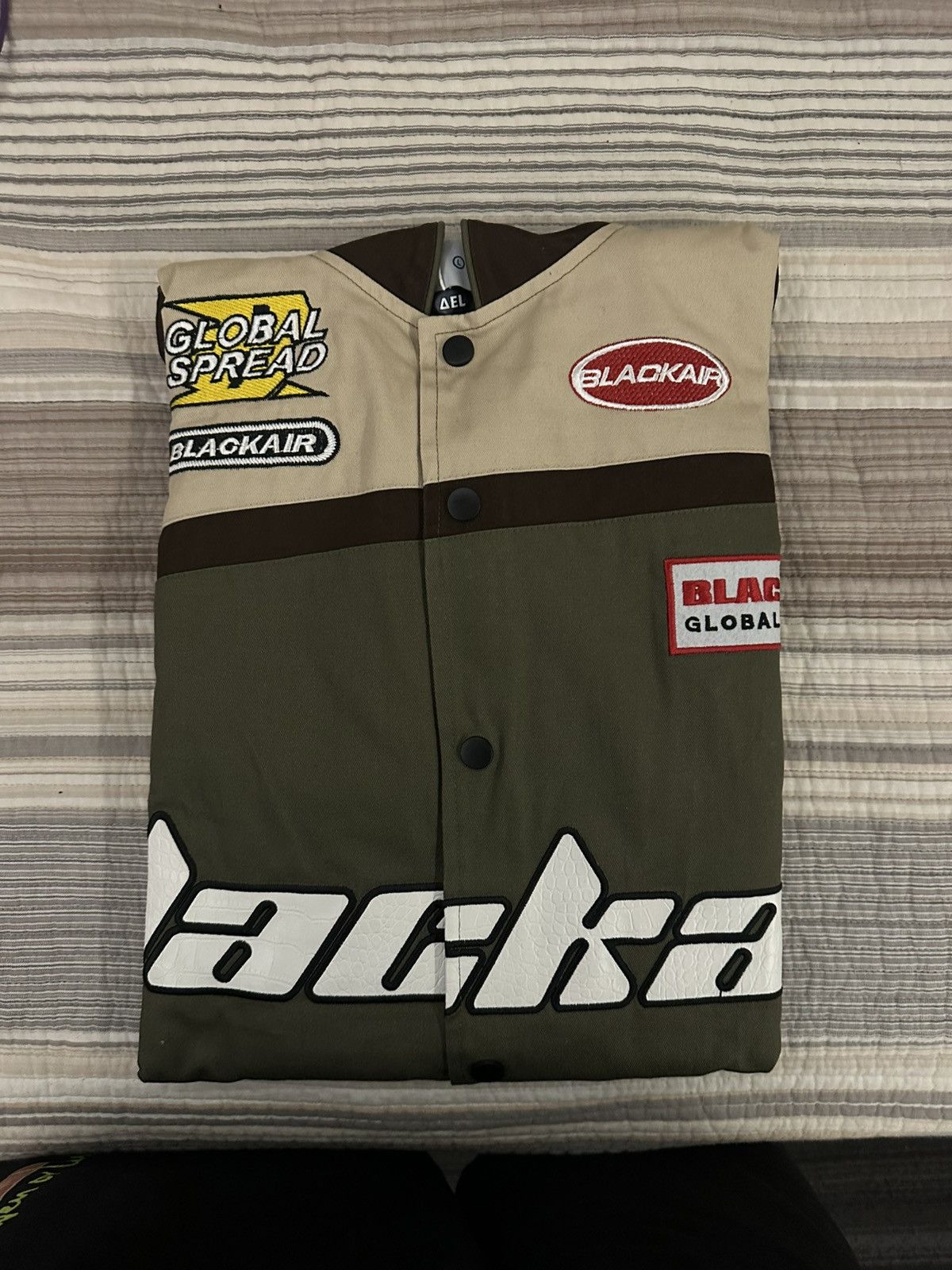 Other Aelfric Eden Brown Leather Varsity Jacket Size US L / EU 52-54 / 3 - 2 Thumbnail