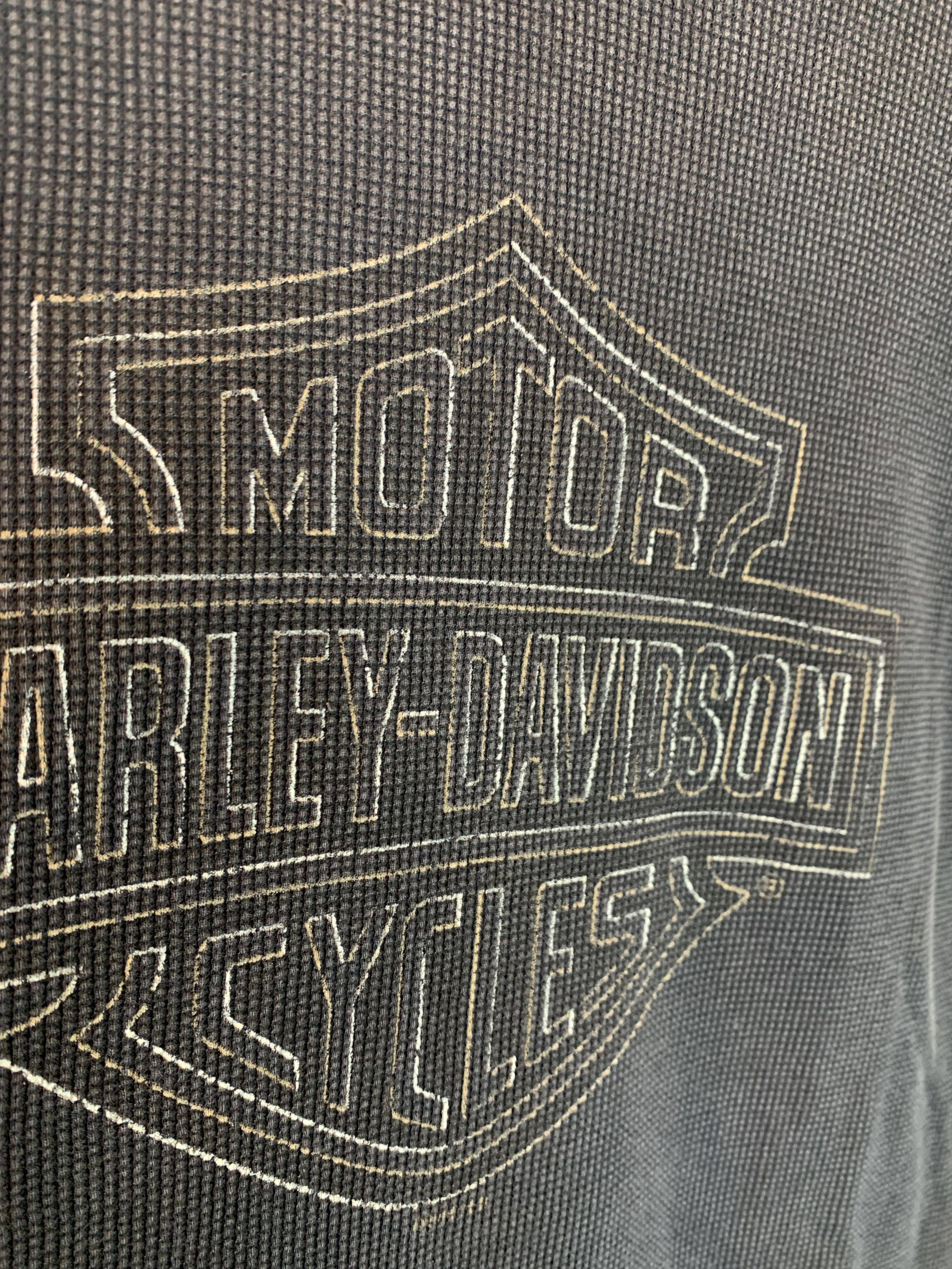 Harley Davidson RARE* Vintage 90’s Harley Davidson Biker Faded Thermal Shirt Size US L / EU 52-54 / 3 - 5 Thumbnail