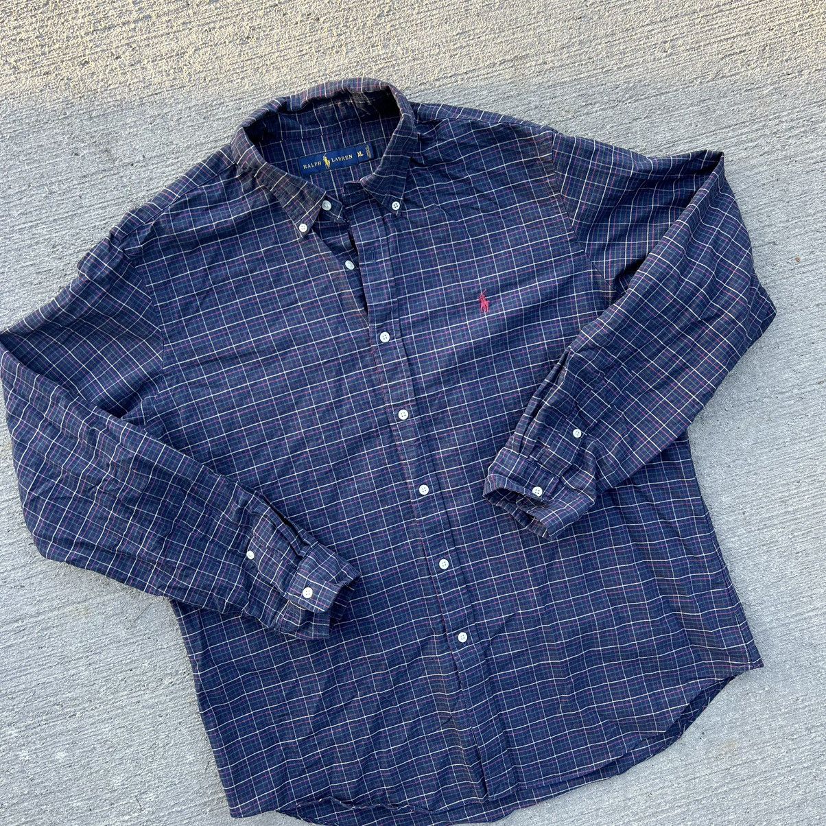 Polo Ralph Lauren × Ralph Lauren Polo Ralph Lauren Checkered Shirt Classic Fit Size Xl Size US XL / EU 56 / 4 - 4 Thumbnail