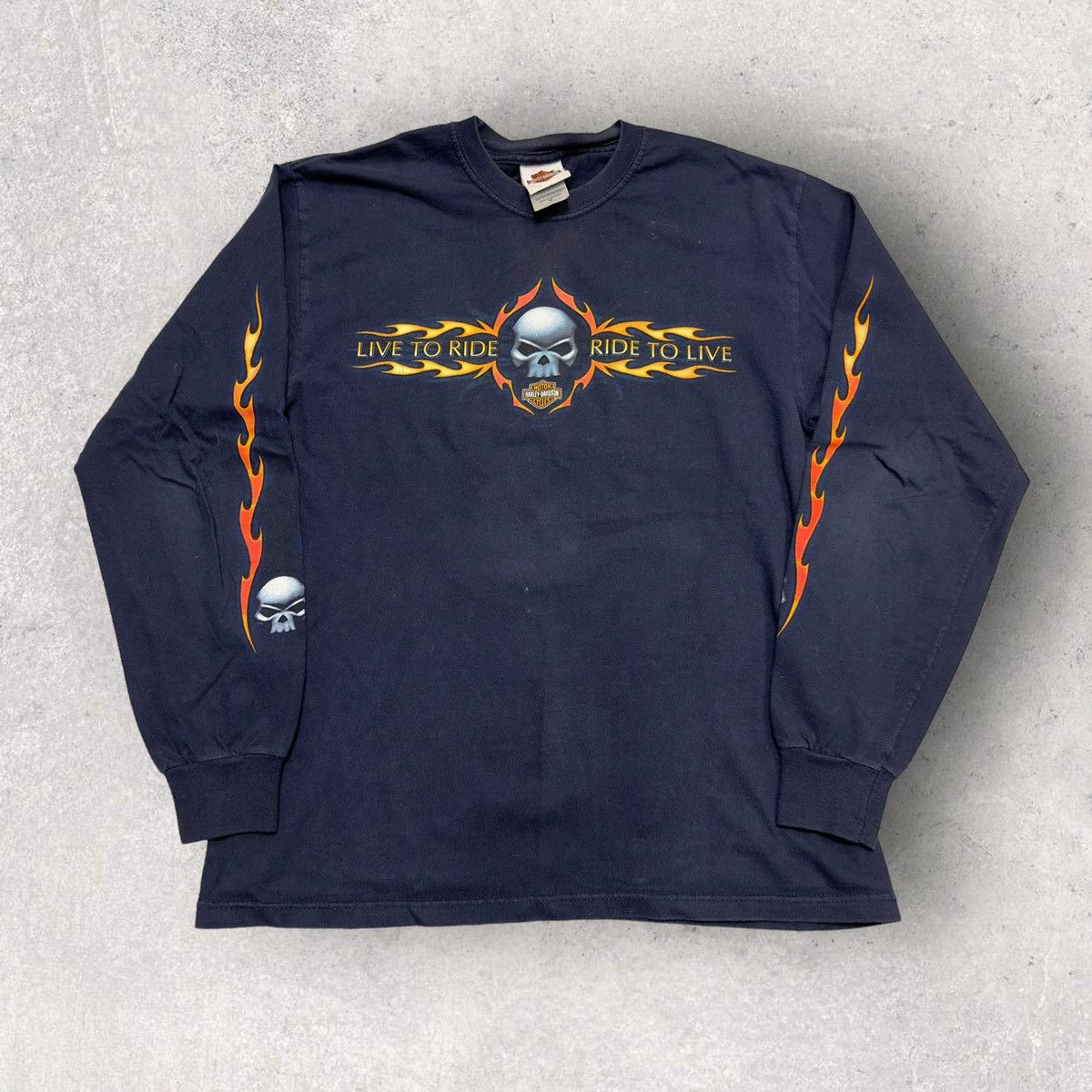 Harley Davidson × Vintage Vintage Harley Davidson long sleeve tee Size US M / EU 48-50 / 2 - 1 Thumbnail