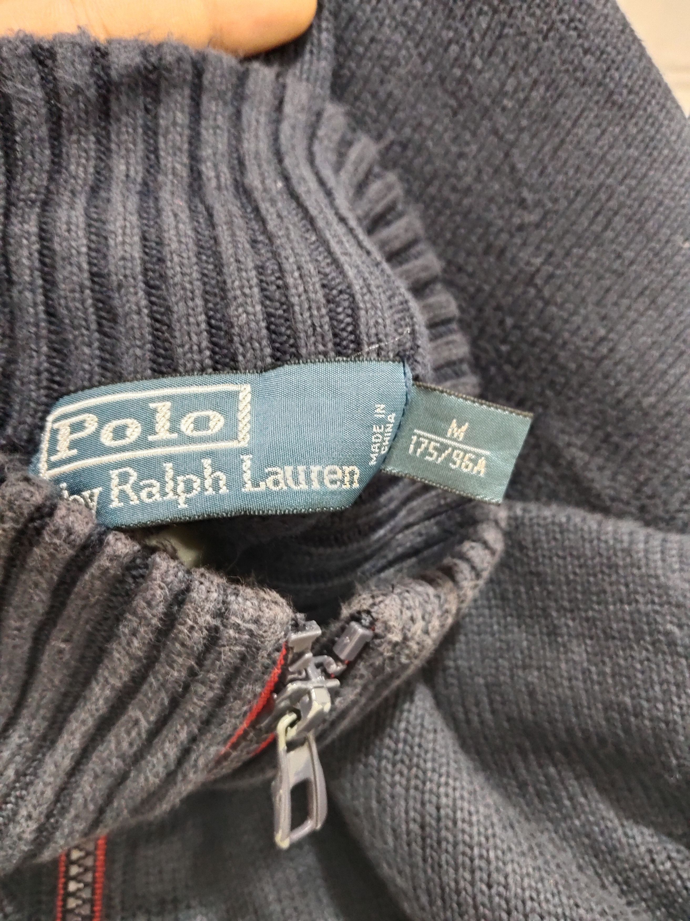 Polo Ralph Lauren × Ralph Lauren Vintage Polo Ralph Lauren Cotton Knitwear Zipper Jacket Size US L / EU 52-54 / 3 - 4 Thumbnail