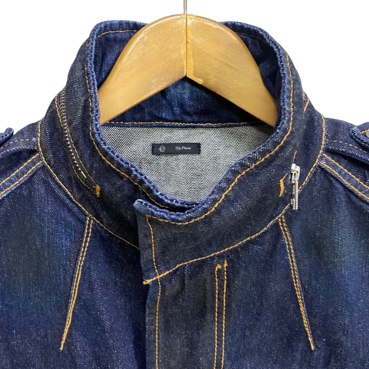 Japanese Brand Denim Bush Jacket Indigo Blue Size US S / EU 44-46 / 1 - 17 Thumbnail