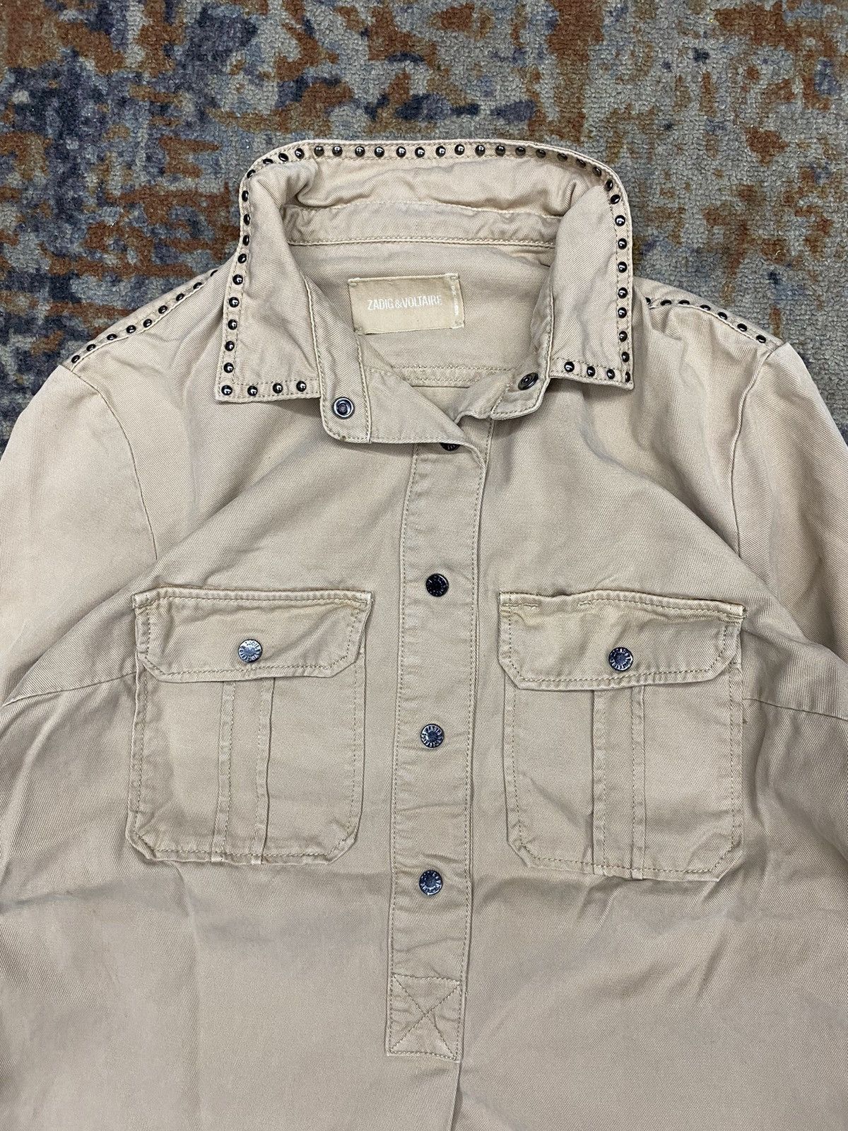 If Six Was Nine × Japanese Brand × Zadig & Voltaire vintage studdet tunic dress zadig & voltaire Size M / US 6-8 / IT 42-44 - 4 Thumbnail