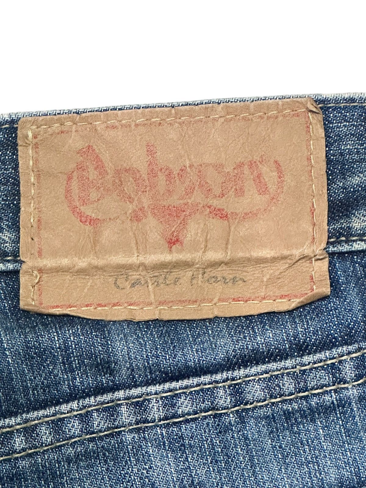 Vintage Cattle Horn Vintage Distressed Blue Denim Jeans Faded Wash Size US 33 - 9 Thumbnail