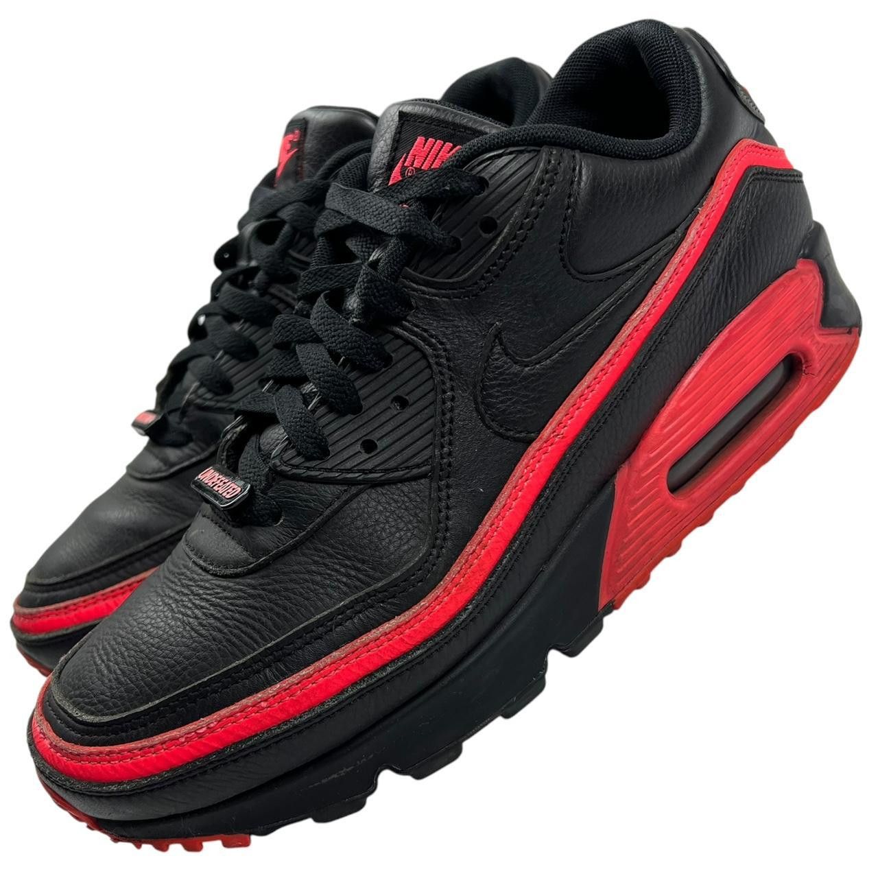 Nike × Undefeated Nike UNDFTD Air Max 90 Black Solar Red - Size US 9 / EU 42.5 Size US 9 / EU 42 - 2 Thumbnail