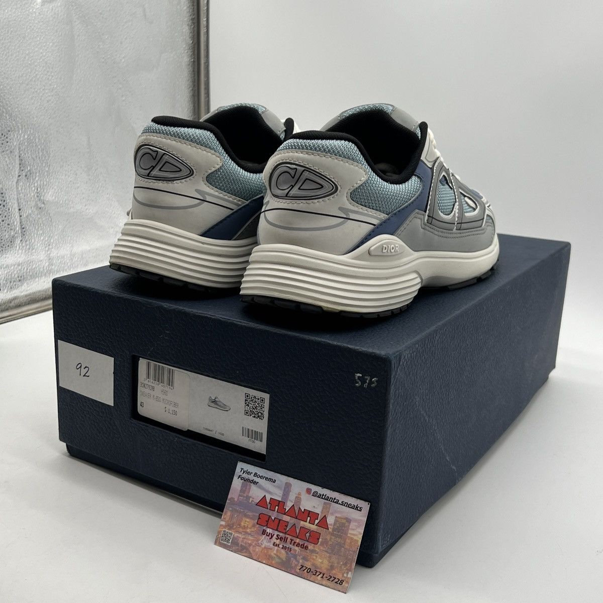Dior Dior B30 Reflective Sneaker ‘blue Grey White’ Size US 9 / EU 42 - 5 Thumbnail