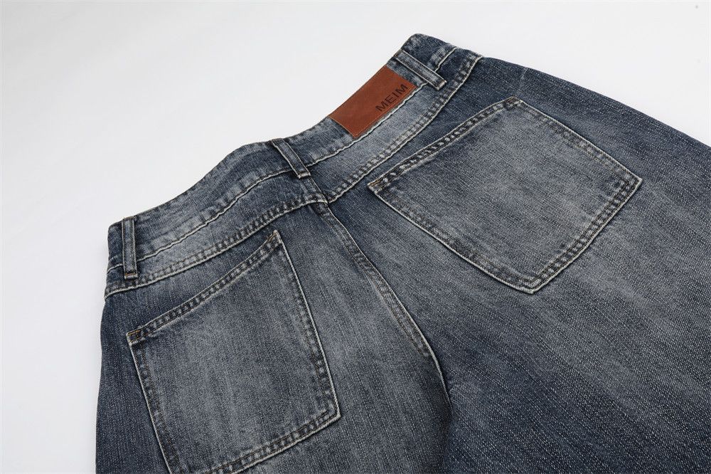 Vintage Men's American Retro Washed & Distressed Wide-Leg Jeans Size US 32 / EU 48 - 4 Thumbnail