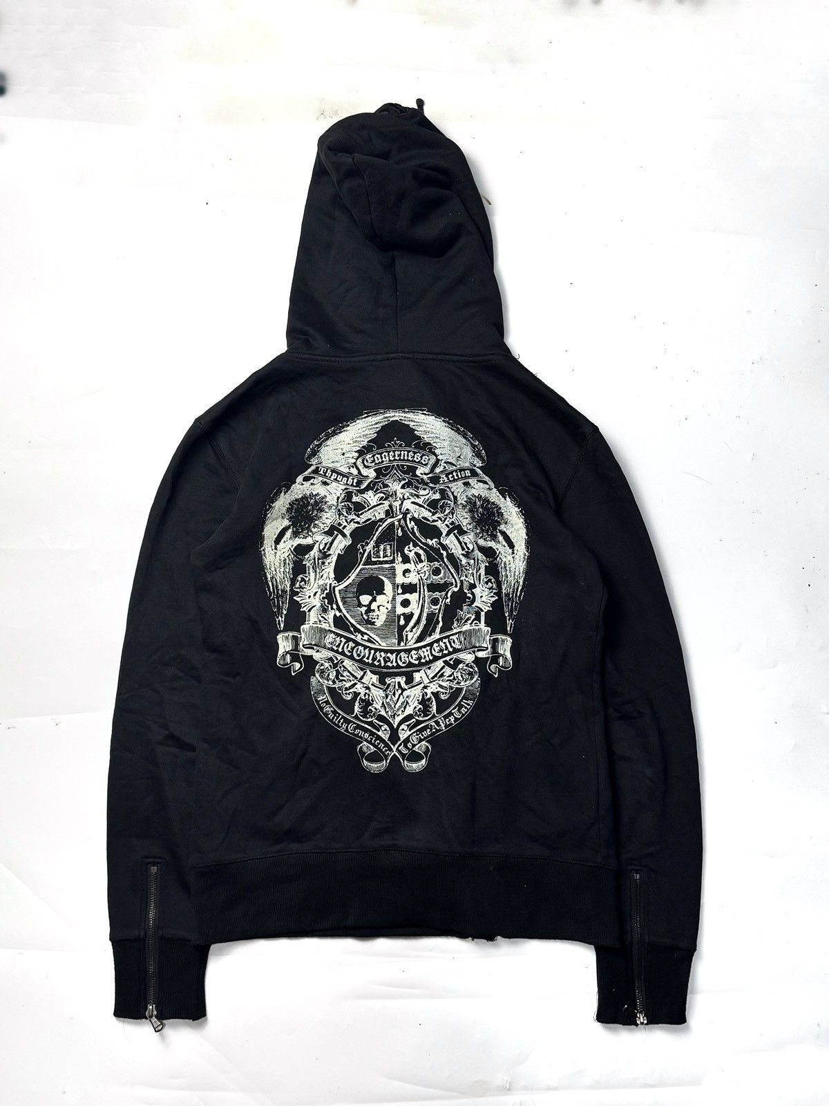 If Six Was Nine × Japanese Brand × Le Grande Bleu (L.G.B.) Jackrose Ifsixwasnine Asymmetrical Hooded Skulls Size US M / EU 48-50 / 2 - 2 Thumbnail