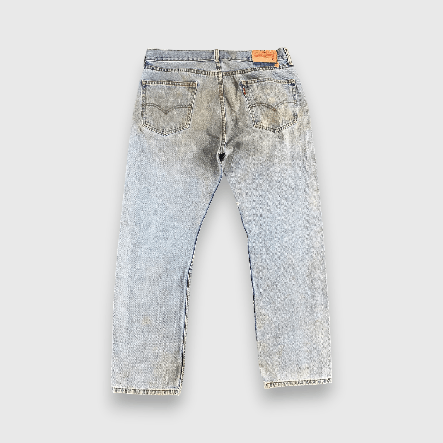 Levi's Vintage Levis 505 Light Wash Jeans- J1323 Size US 35 - 2 Thumbnail