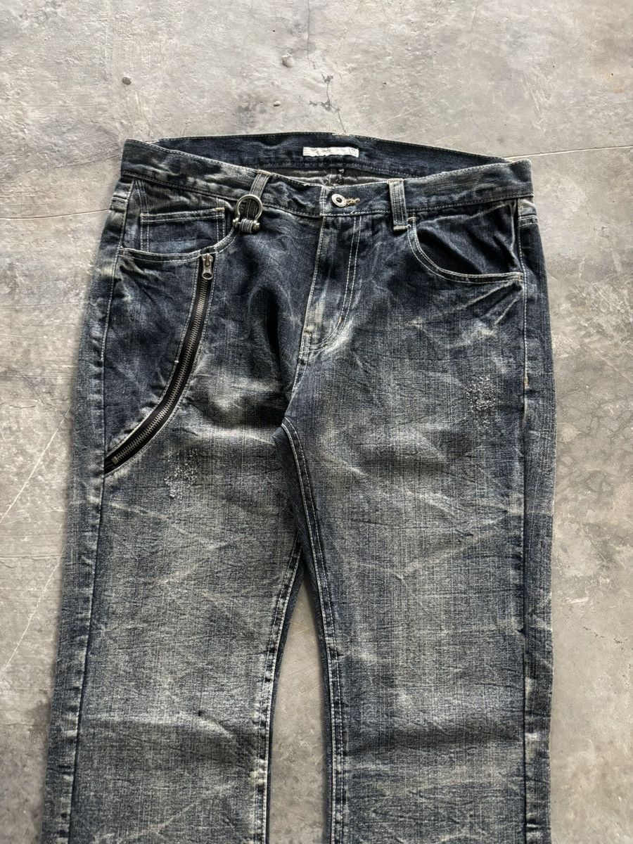 Hysteric Glamour × If Six Was Nine FLARE STONE WASHED WHISKERED MENZSTYLE JAPANESE PUNK GOTHIC Size US 33 - 2 Thumbnail