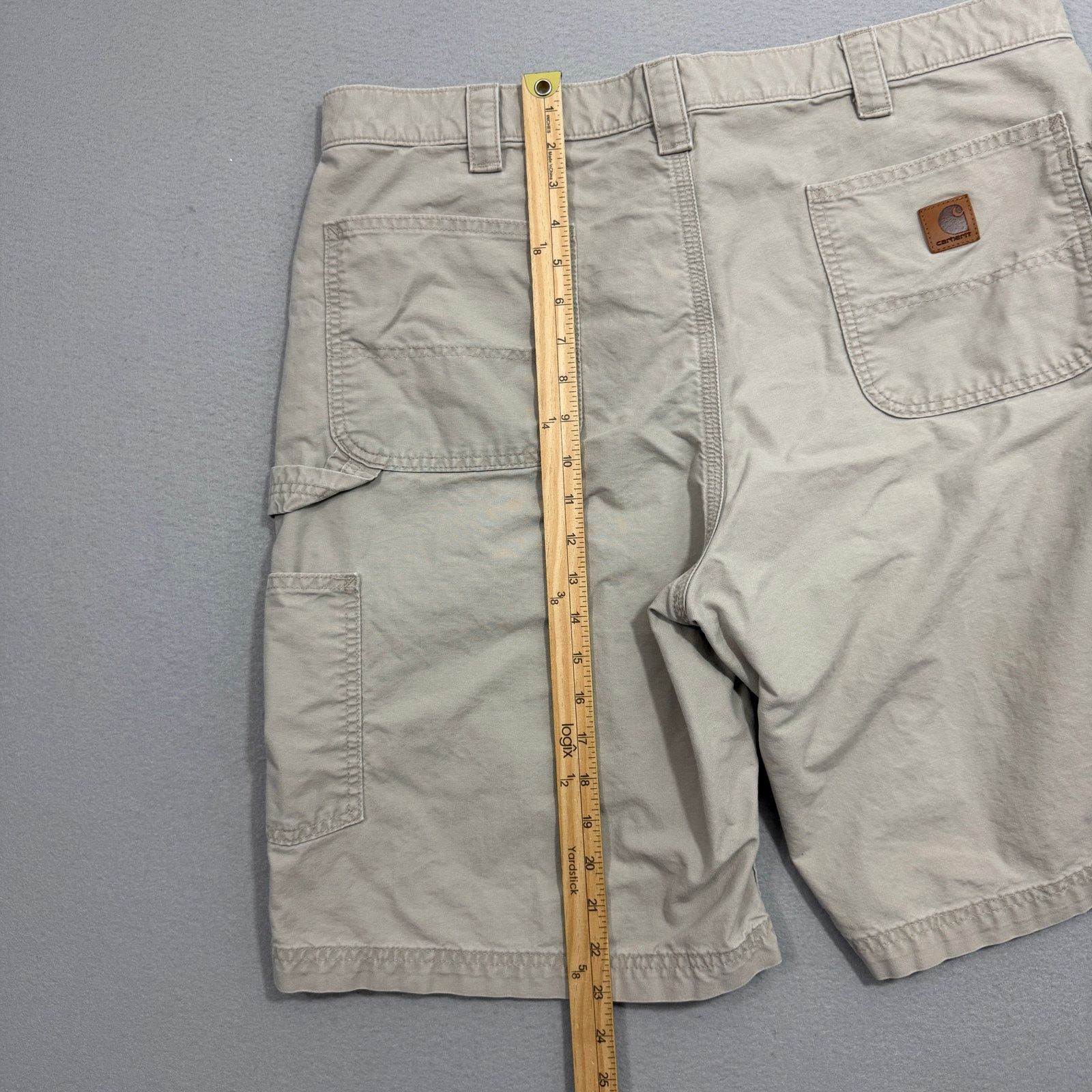 Carhartt Carhartt Original Fit Canvas Utility Work Shorts 40 Beige Size US 40 / EU 56 - 7 Thumbnail