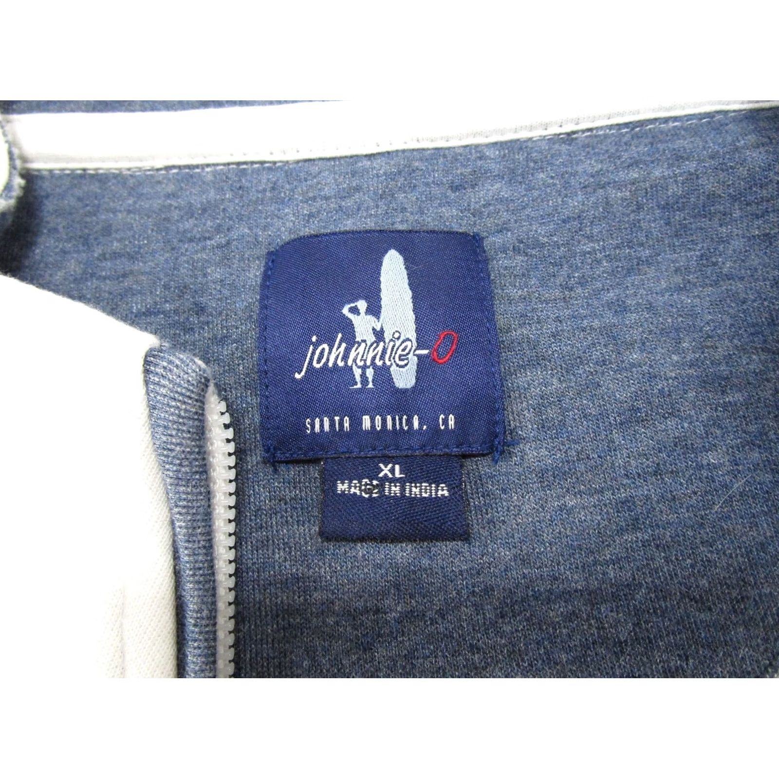 johnnie-O Johnnie O Sweater Mens XL White Pullover Knit 1/4 Zip Golf Lightweight Mock Neck Casual Outdoor Preppy Size US XL / EU 56 / 4 - 2 Thumbnail