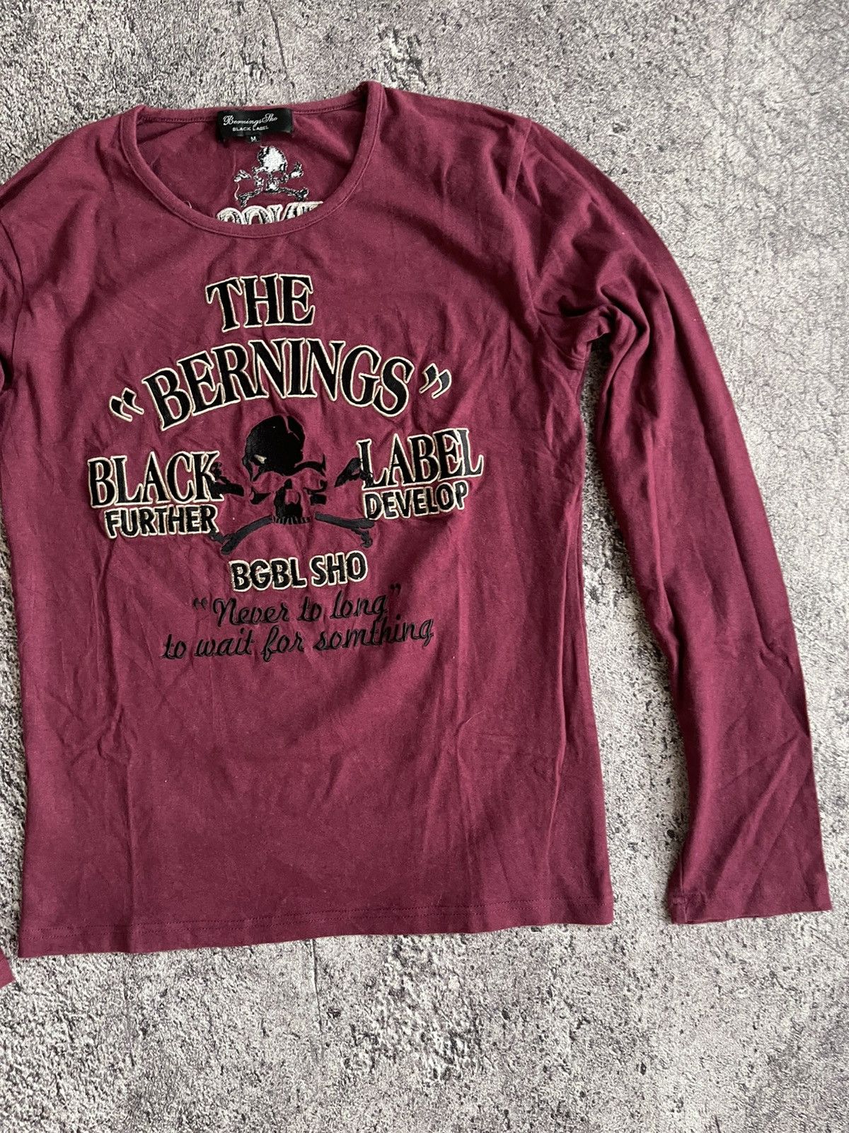 Japanese Brand Y2K Bernings sho punk skull long sleeve Size US M / EU 48-50 / 2 - 3 Thumbnail