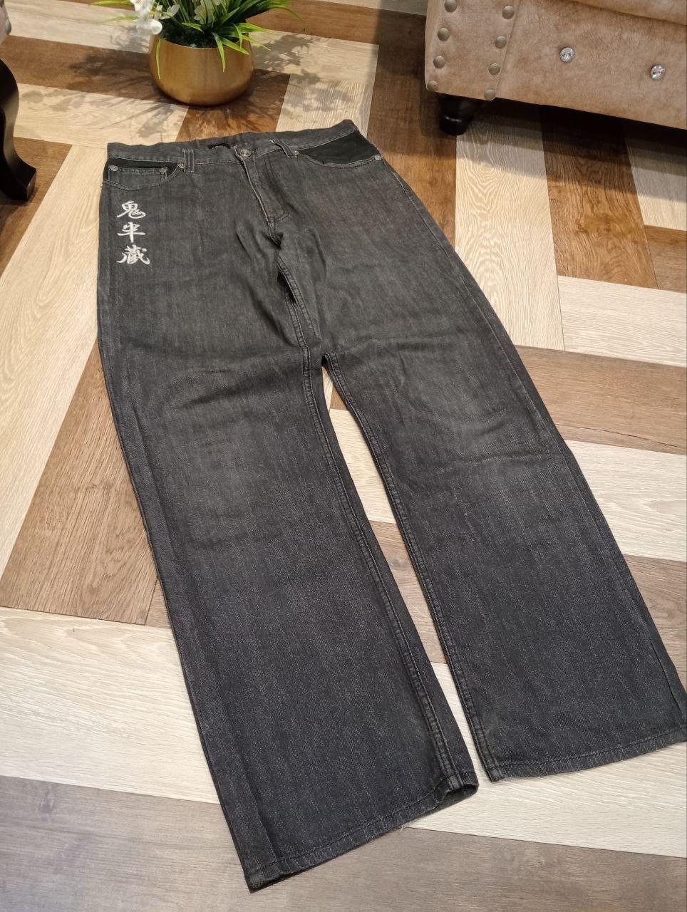 Japanese Brand JAPANESE SUKAJAN BLACK DENIM PANTS Size US 32 / EU 48 - 3 Thumbnail
