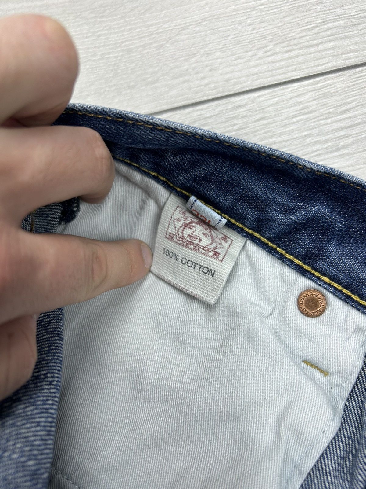 Japanese Brand × Vintage Evisu Vintage denim jeans size 33 Size US 33 - 8 Thumbnail