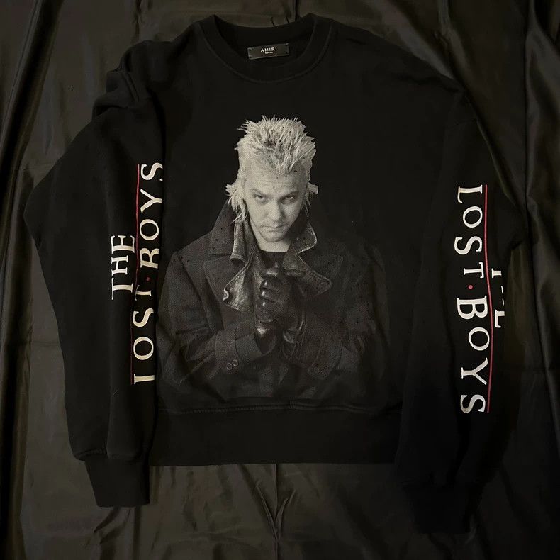 Amiri 18FW Portrait Letter Wormhole Destroying Sweatshirt 2