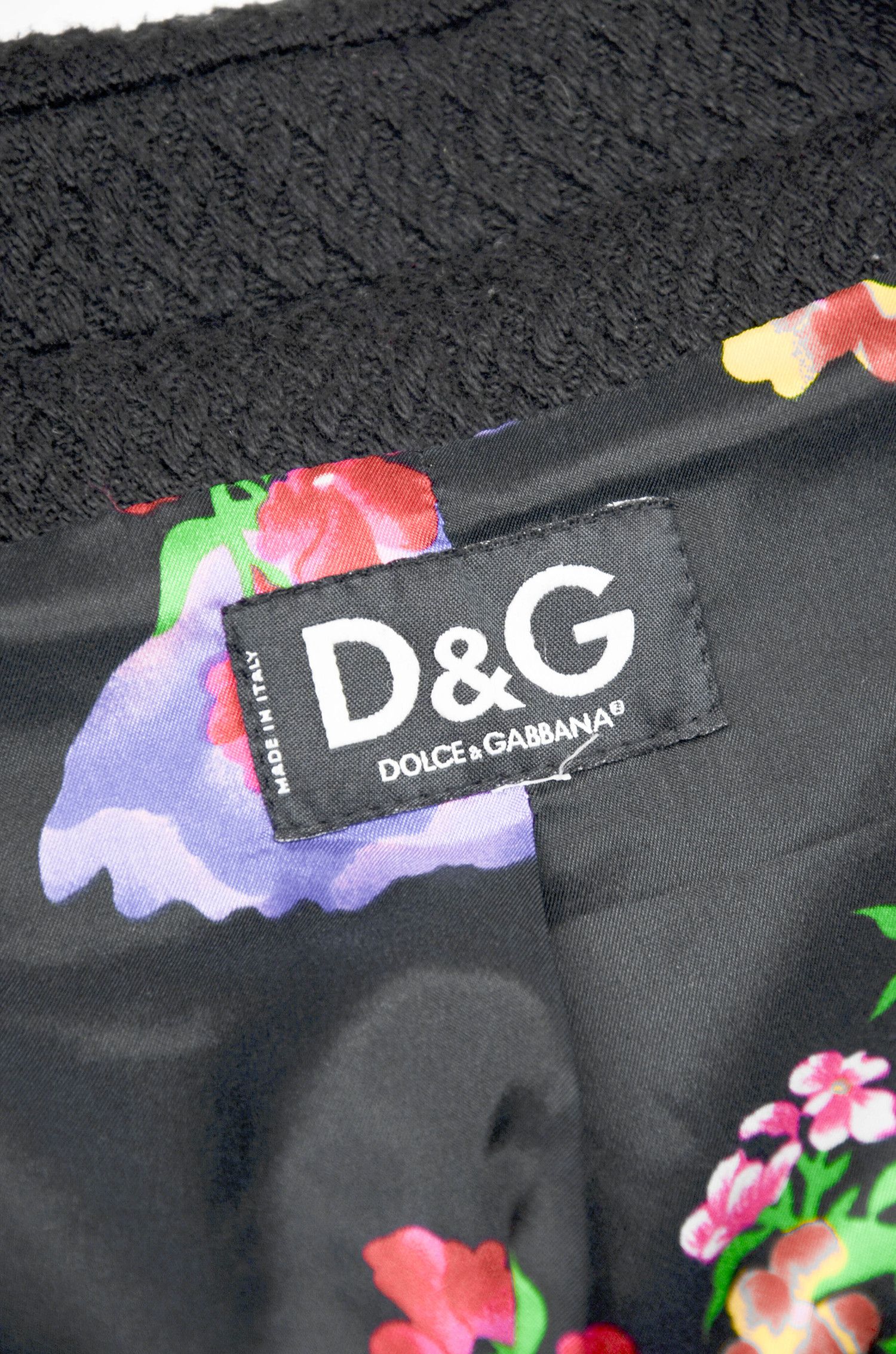 Dolce & Gabbana Dolce & Gabbana Vintage Black Wool Blend Overcoat – Size M Size S / US 4 / IT 40 - 9 Thumbnail