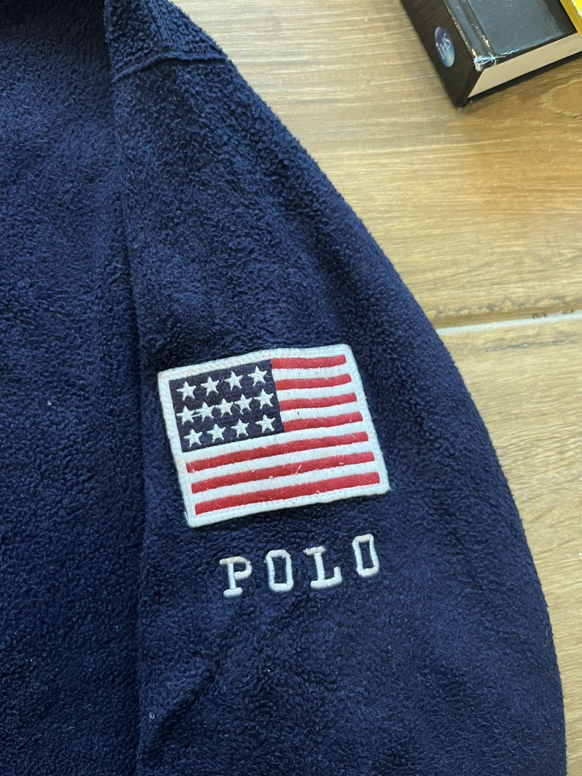 Polo Ralph Lauren × Vintage PoloRalphLauren USA Fleece Hoodie Size US L / EU 52-54 / 3 - 4 Thumbnail