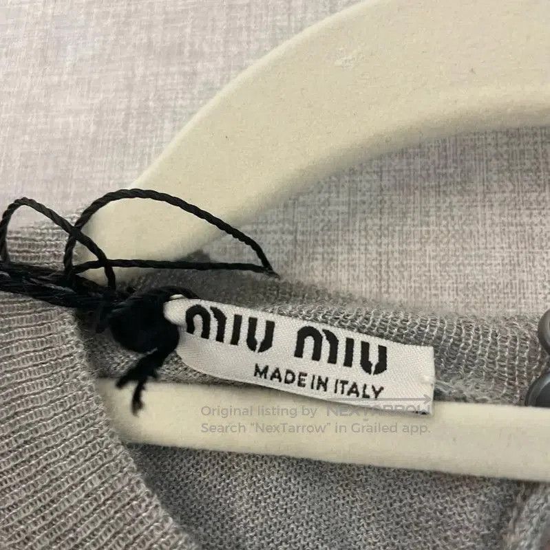 Miu Miu Miu Miu Gray Cashmere Sweater for Women . Size XL / US 12-14 / IT 48-50 - 5 Thumbnail