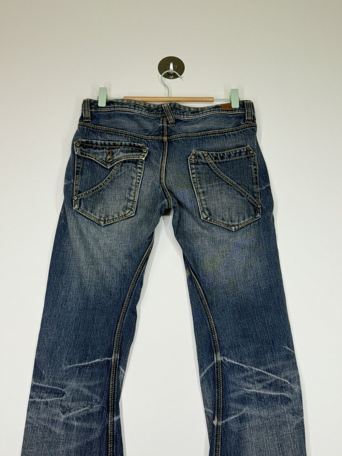 If Six Was Nine × Le Grande Bleu (L.G.B.) × Nicole Club FLARE NICOLE CLUB FOR MEN MUD WASH BOOT CUT DENIM Size US 30 / EU 46 - 10 Thumbnail