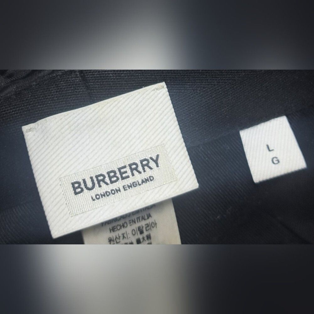Burberry Burberry Men's TB Monogram Nylon Jacquard Bucket Hat Black Size ONE SIZE - 3 Thumbnail